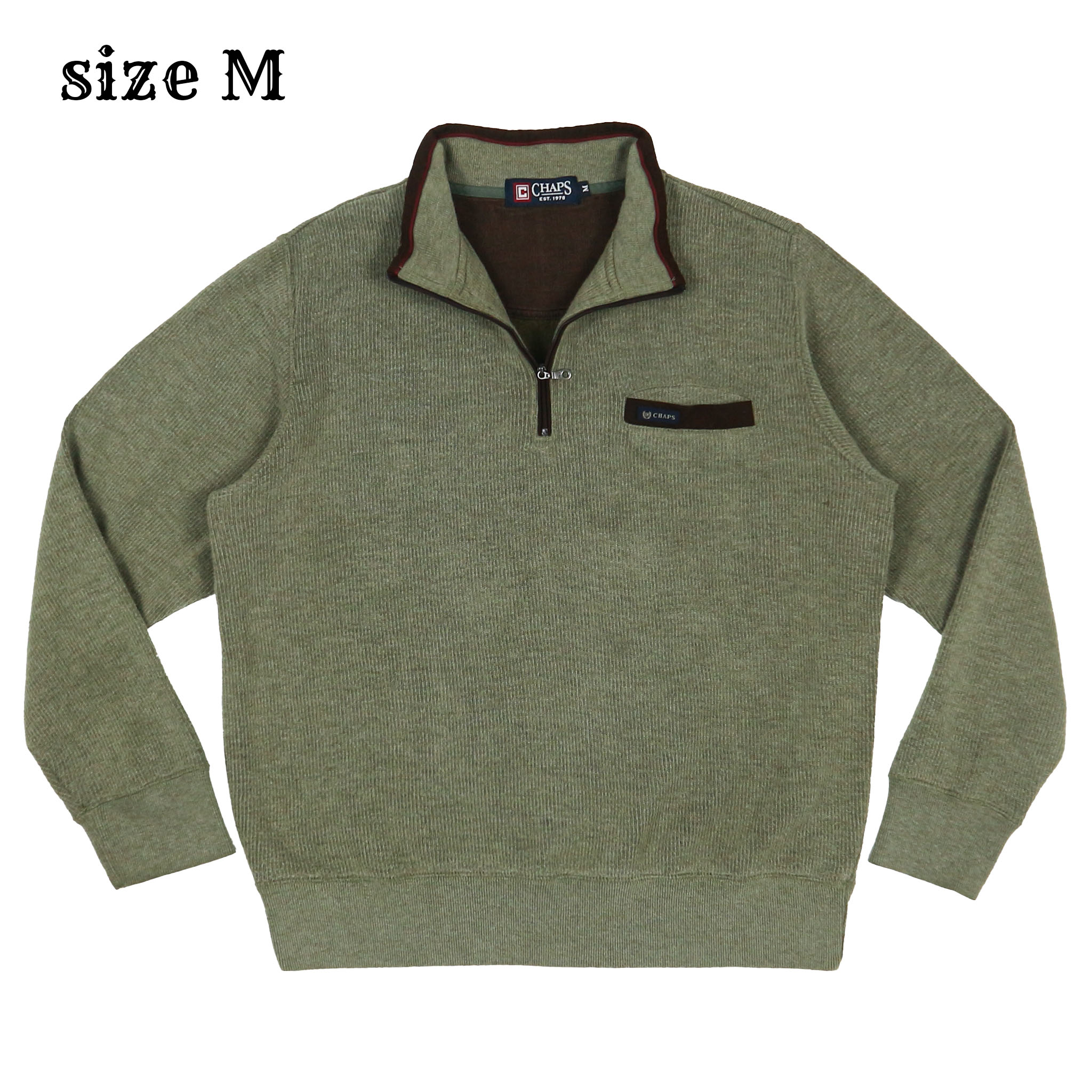 Chaps Ralph Lauren 1/4 Zip Sweatshirt Size M