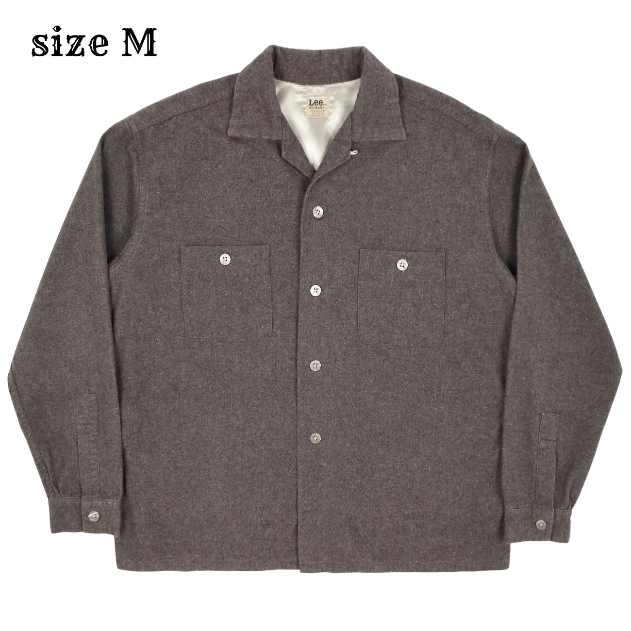 Lee Westerner 60s Repro Open-collar Shirt Size M