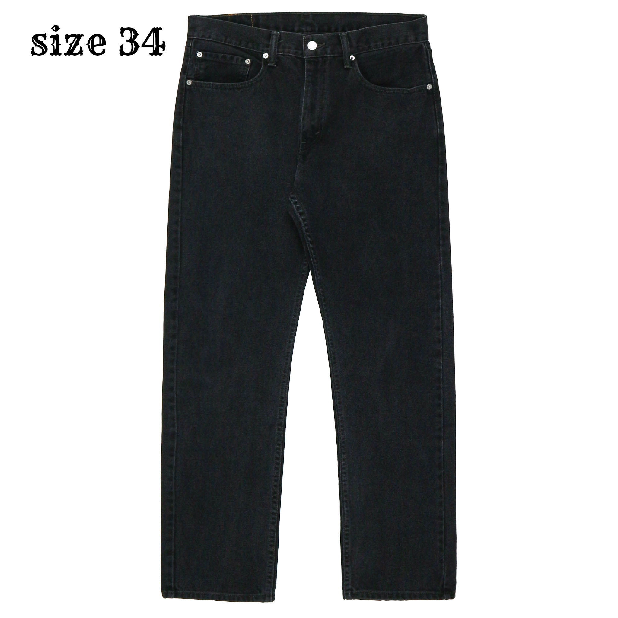2010s Levi's 505 Black Denim Jeans Size 34