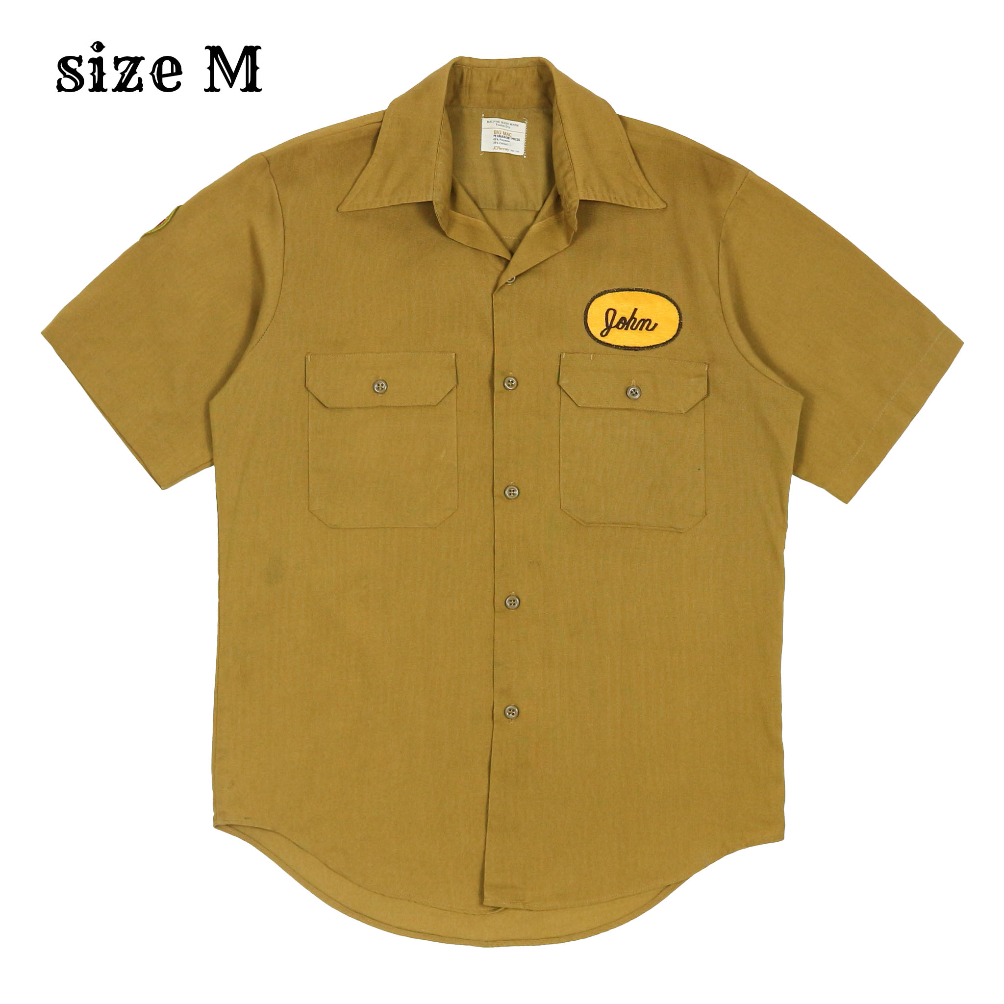 Vintage Big Mac JCPenney USA Work Shirt Size M