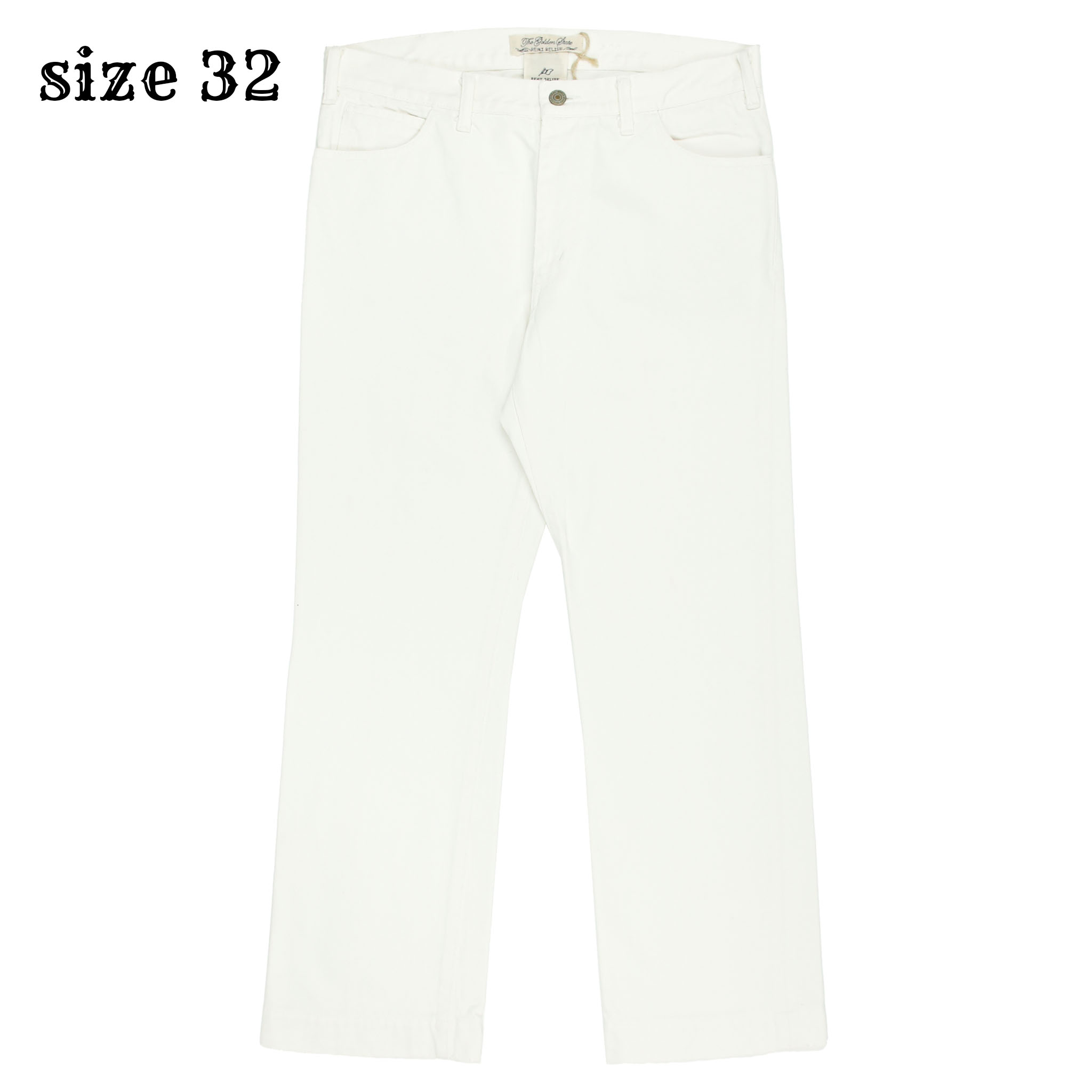 Remi Relief Japan White Denim Bootcut Pants Size 32