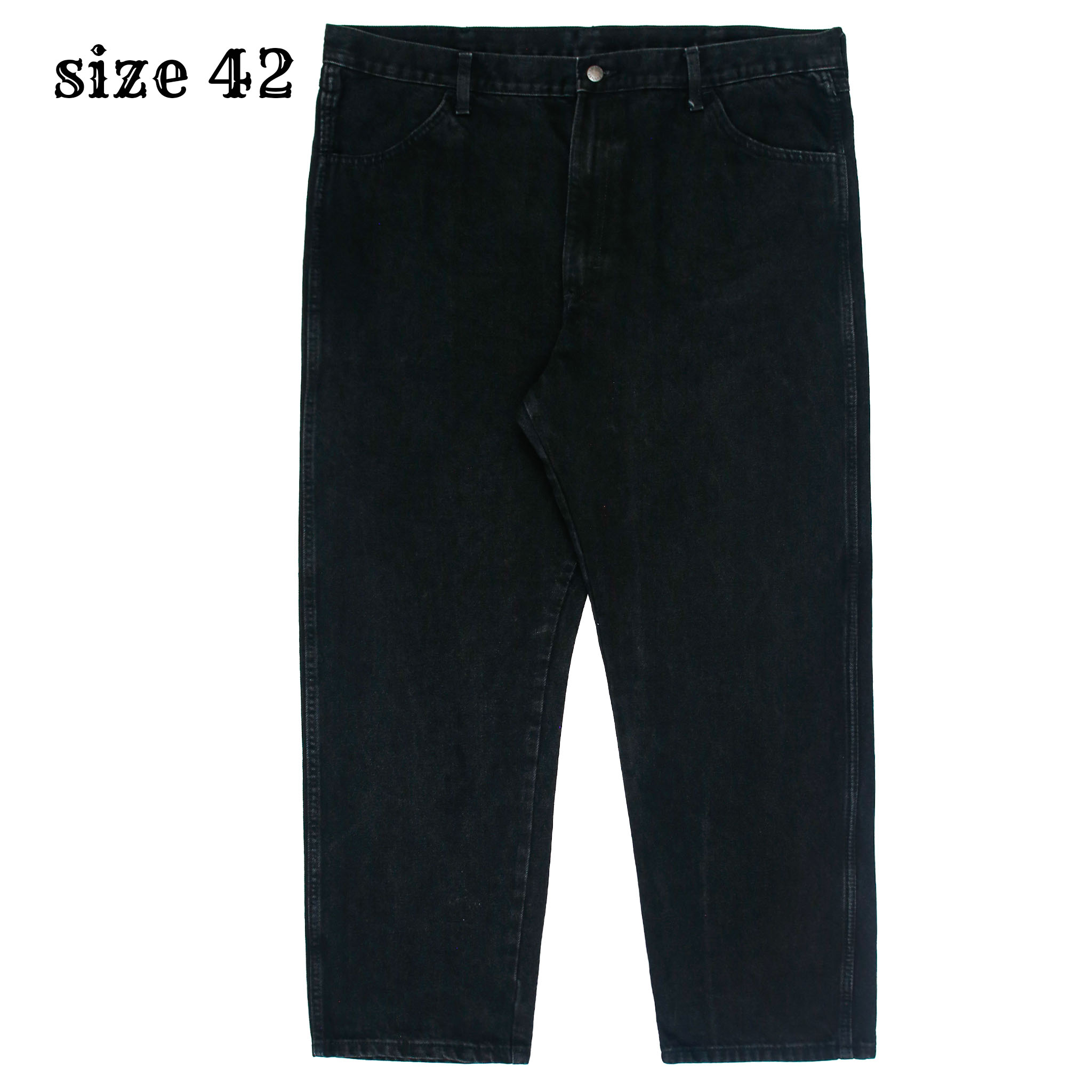 00s Rustler Black Denim Worker Jeans Size 42