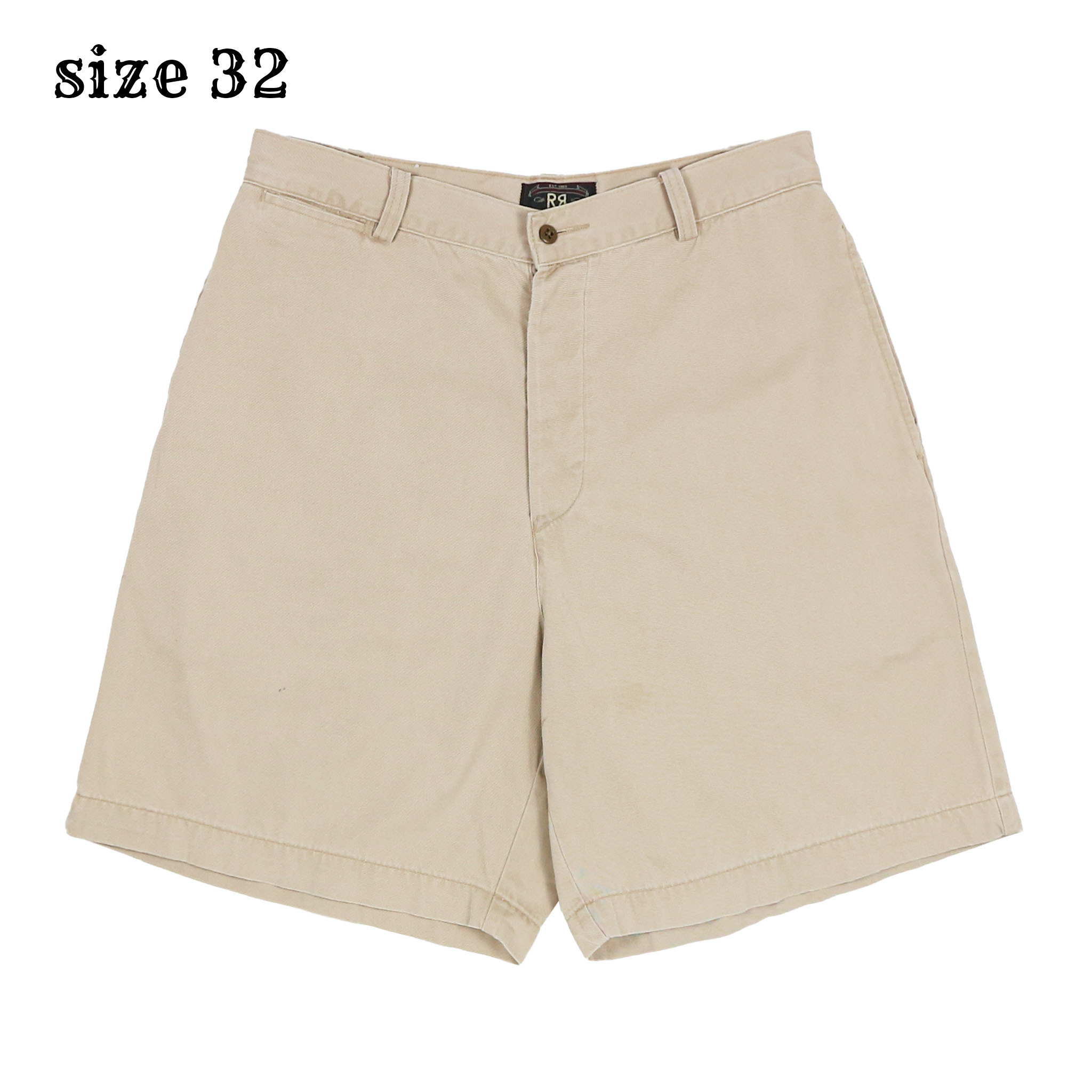 Double RL RRL Made in USA Khaki Shorts Size 32