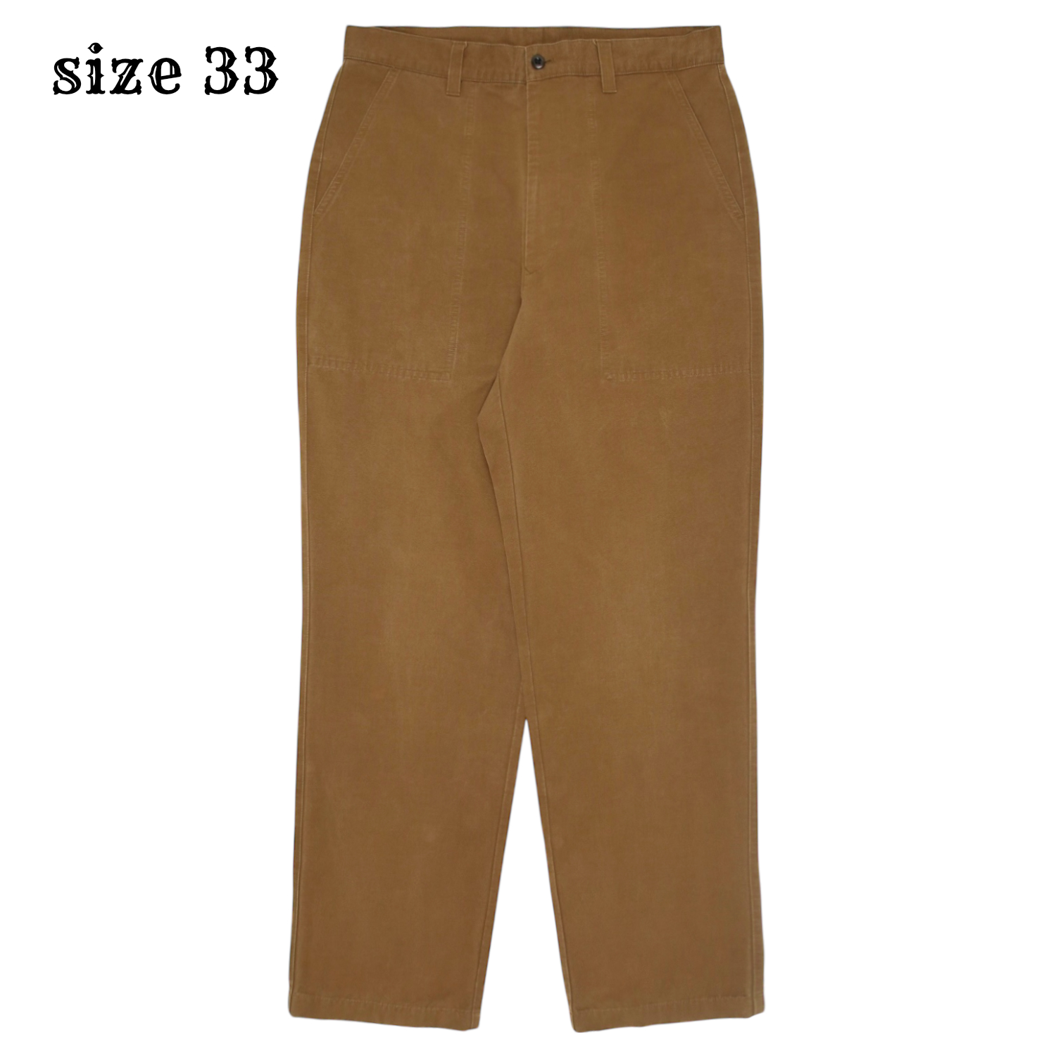 J.Press Brown Utility Baker Pants Size 33