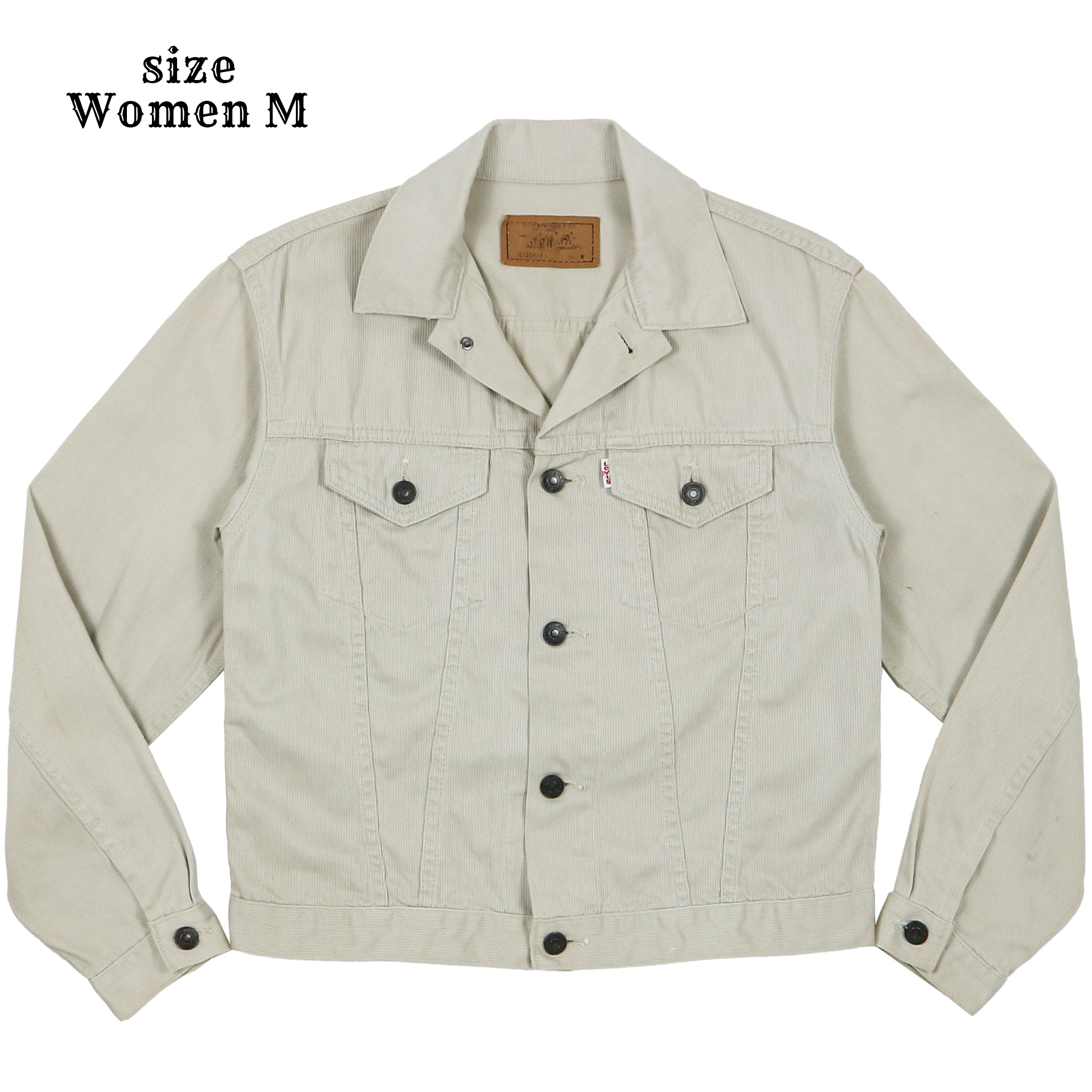90s Levi's Japan Bedford Cord Trucker Jacket Women Size M