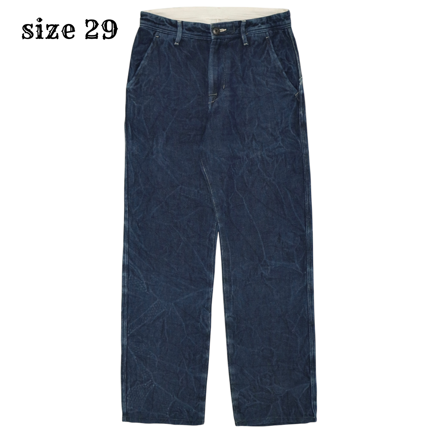Japan Brand Indigo Fleece Pants Size 29