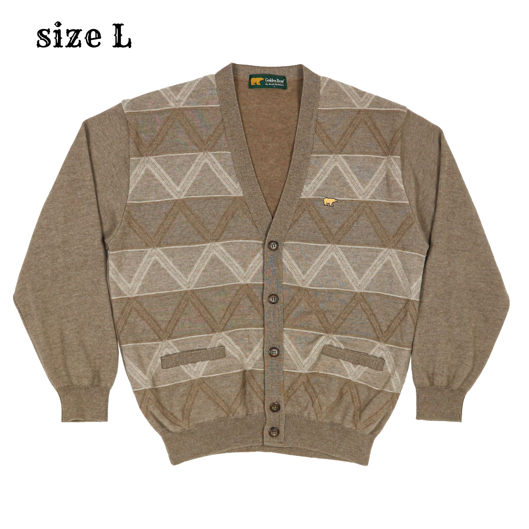Golden Bear Wool Cardigan Size L