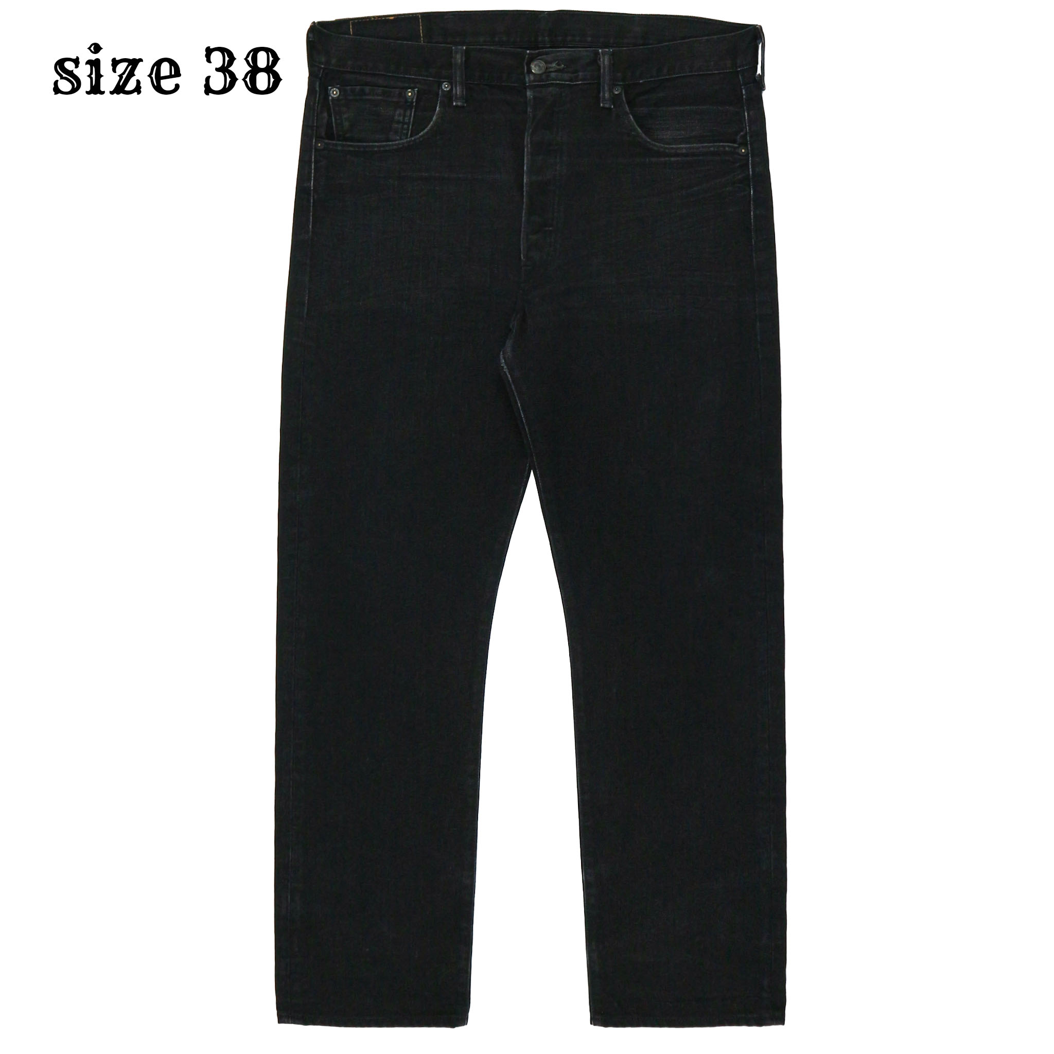 2010s Levi's 501 Black Denim Jeans Size 38