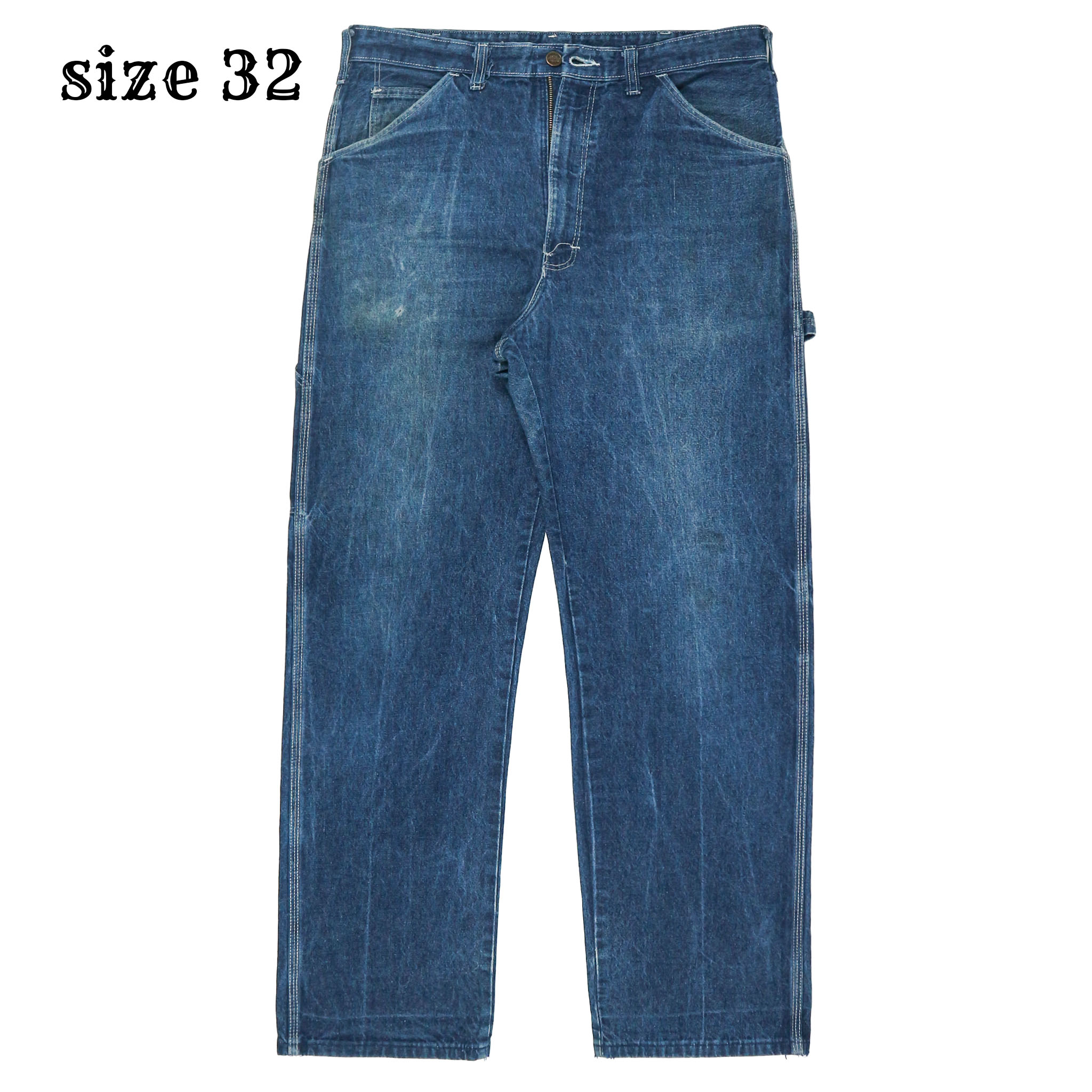 Vintage 80s Dickies Denim Painter Pants Size 32