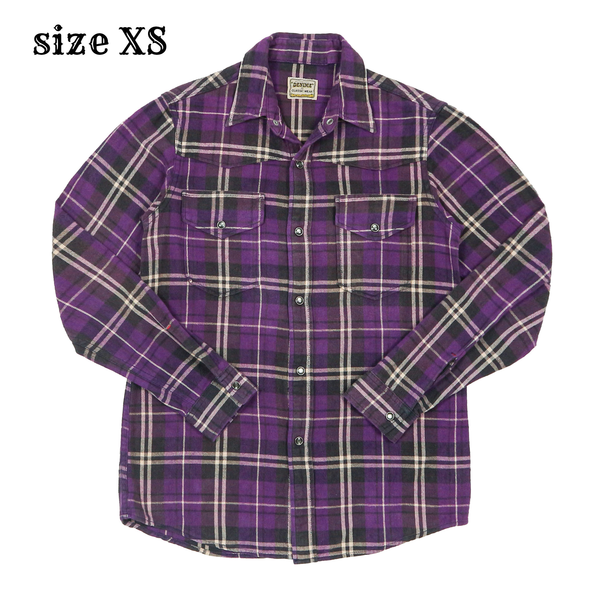 Denime Japan Flannel Western Shirt Size XS