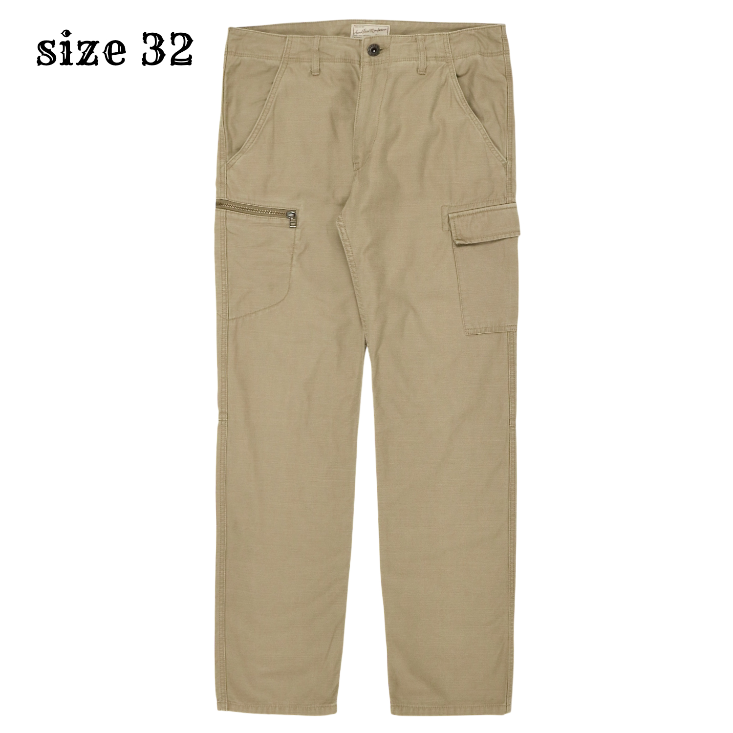 Avirex Khaki Sateen Utility Pants Size 32