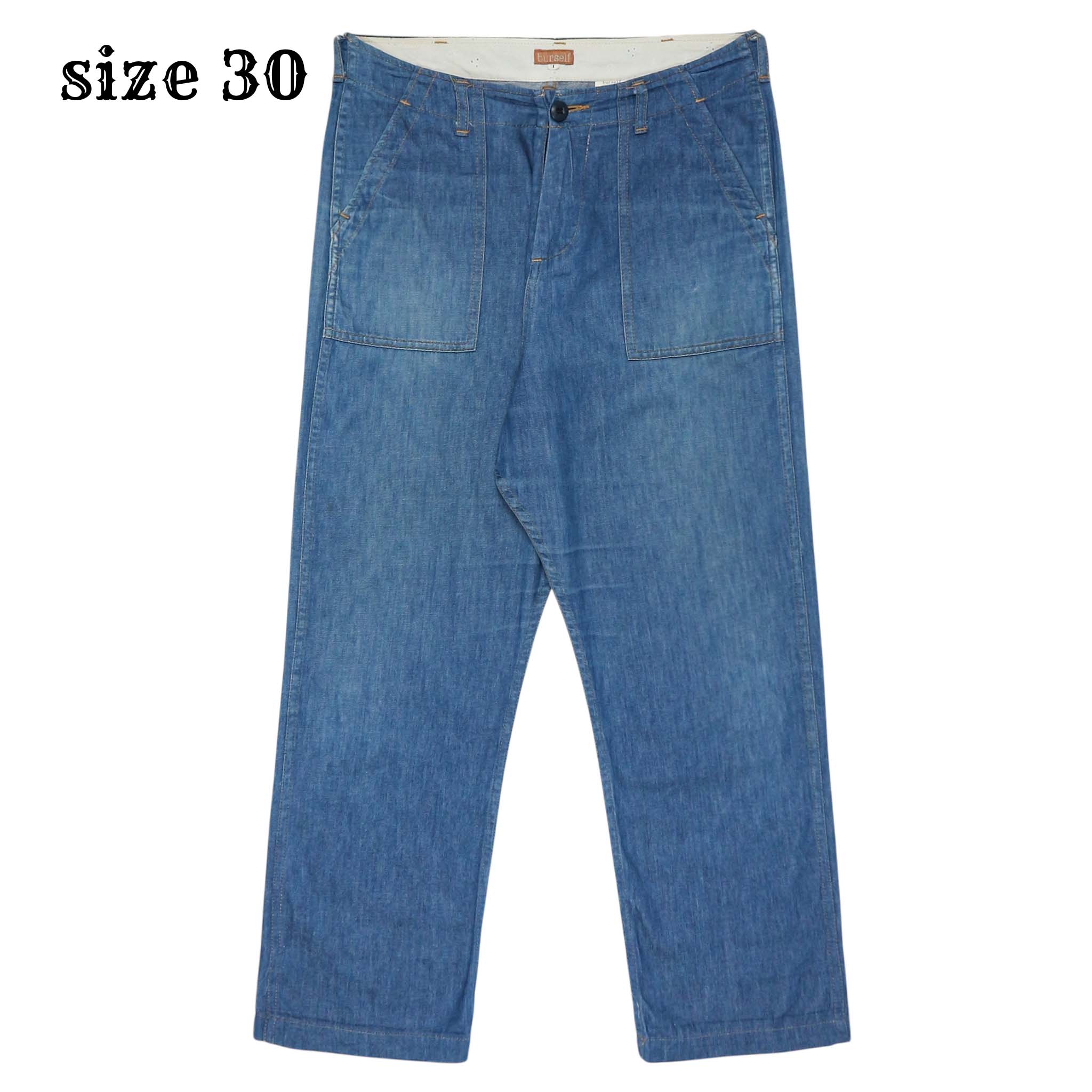 Burself Made in JP Light Denim Baker Pants Size 30