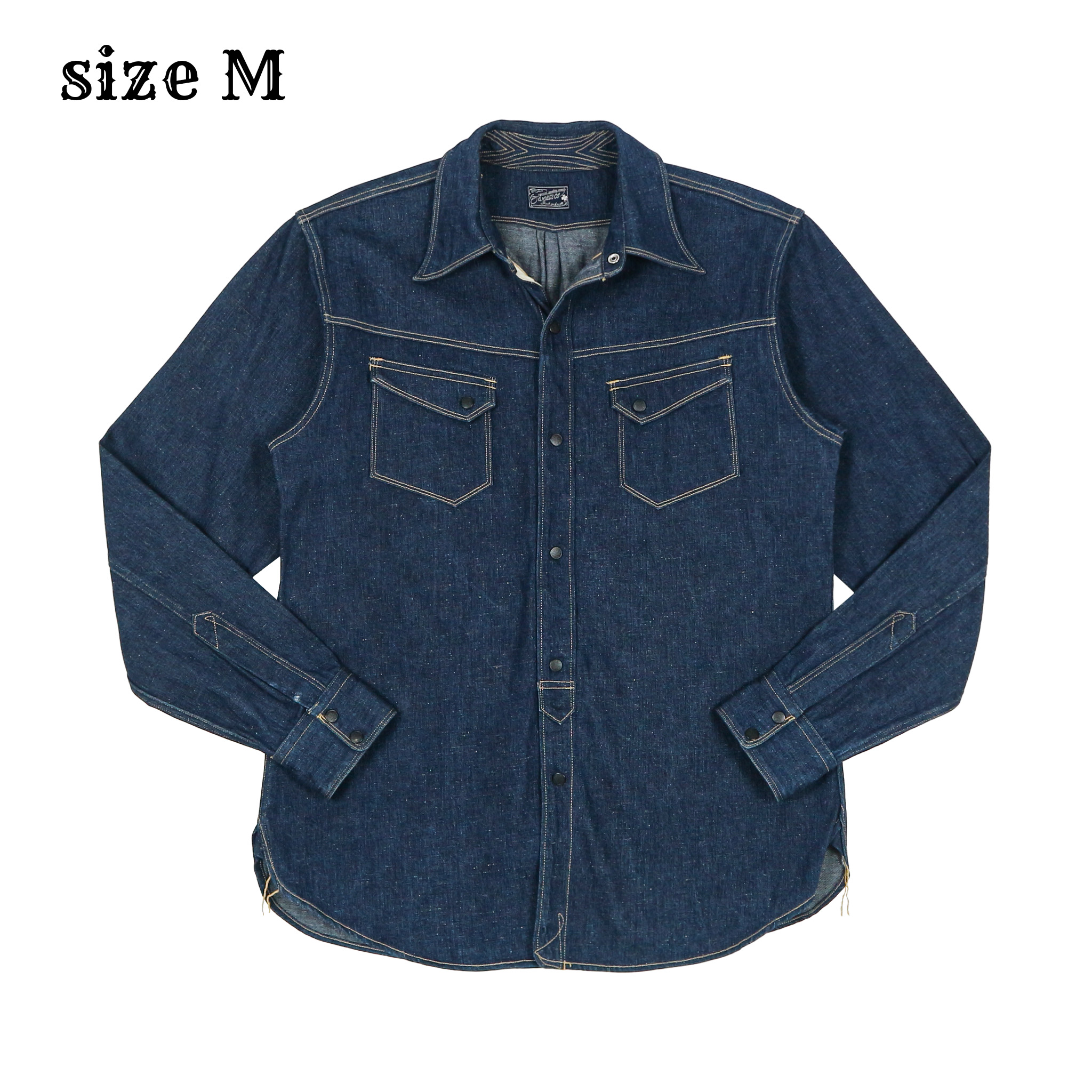 Ewears Co. Made in Japan Denim Western Shirt Size M