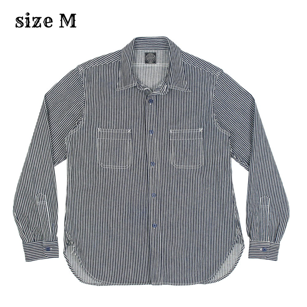 Hooper Works Japan Hickory Work Shirt Size M