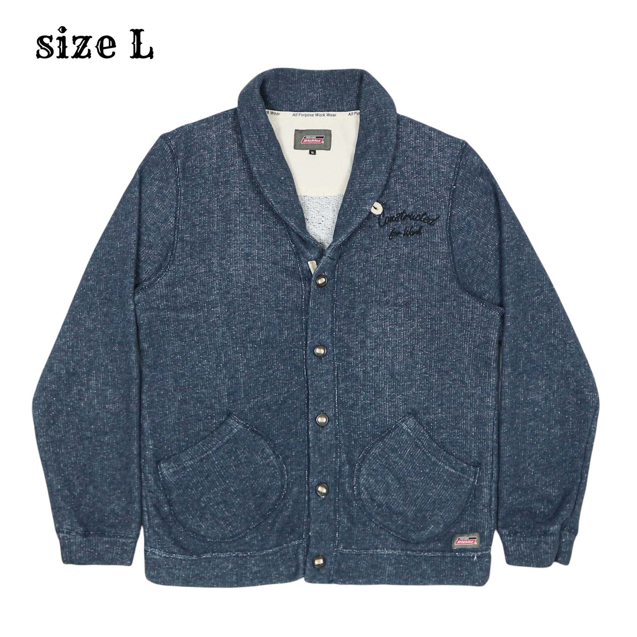 Dickies Brand Shawl Collar Cardigan Size L