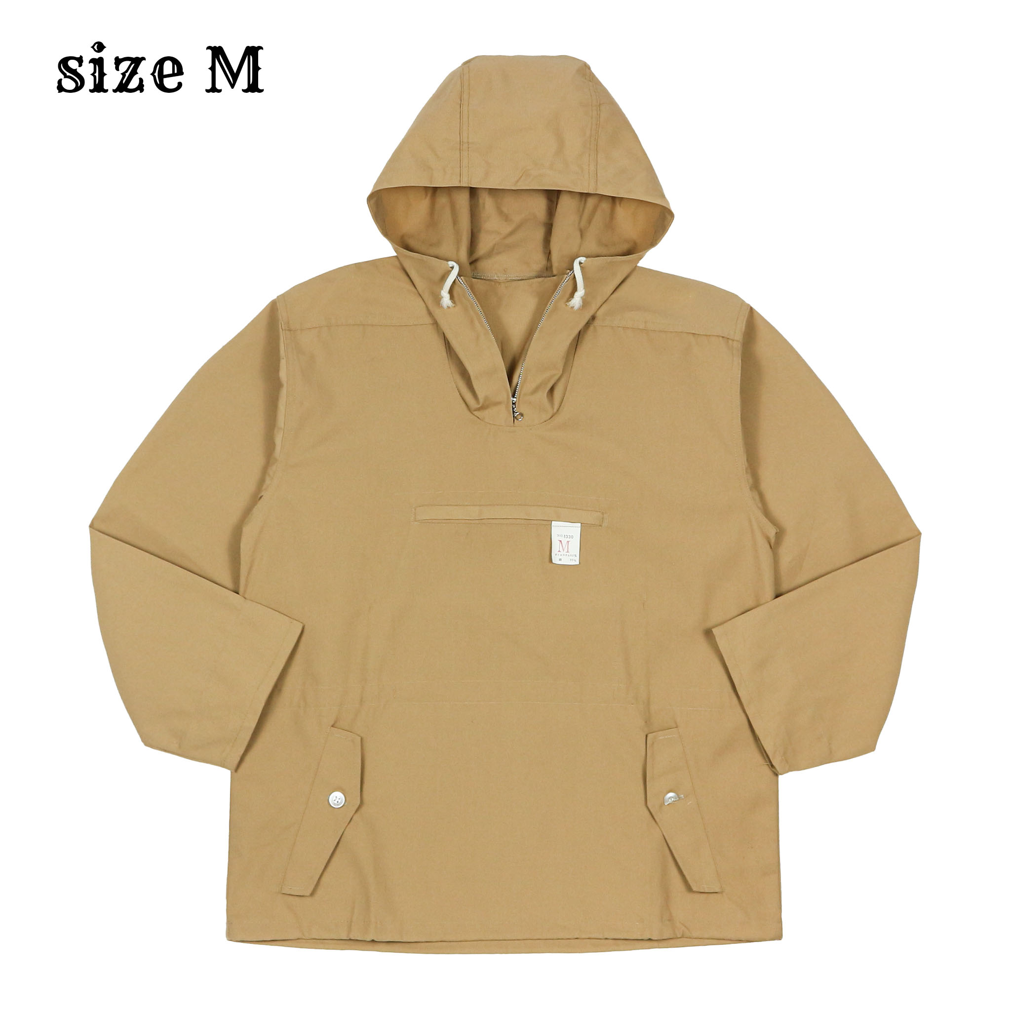 Japan Brand 1/4 Zip Hooded Jacket Size M