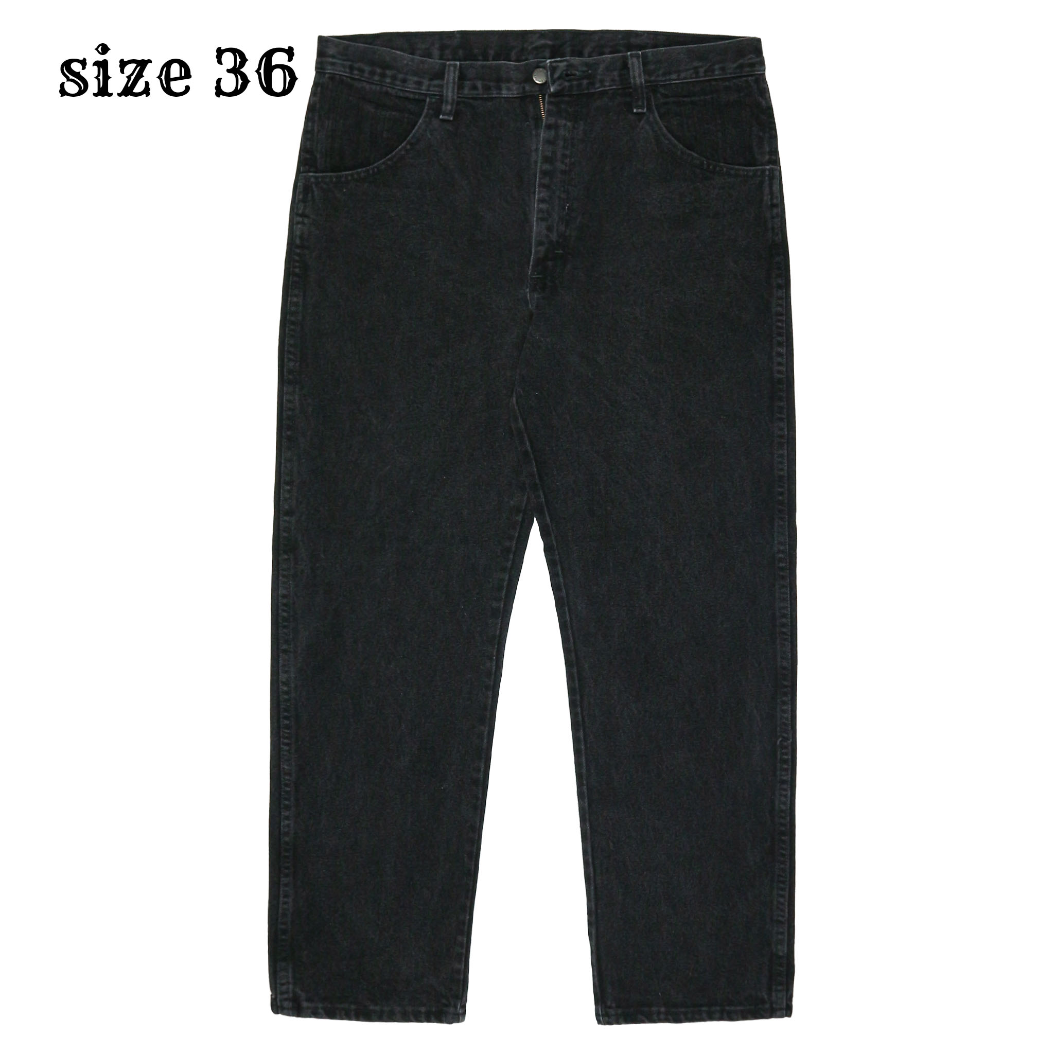 00s Rustler Black Denim Worker Jeans Size 36