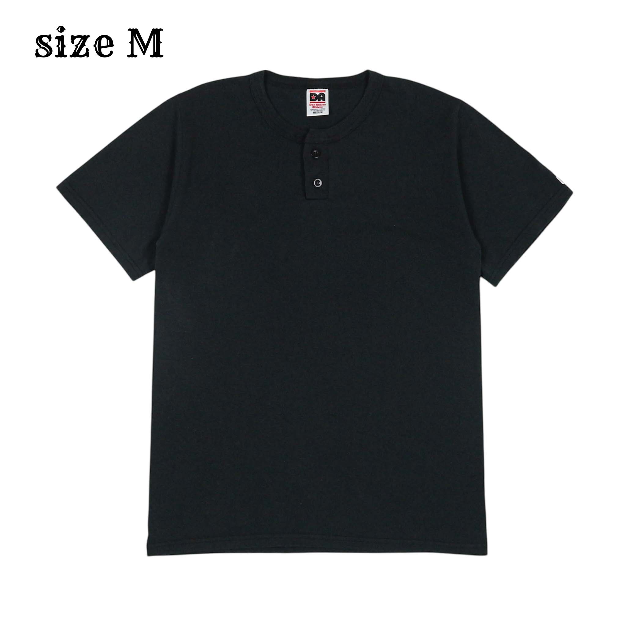 Don Alleson Brand Black Henley T-Shirt Size M