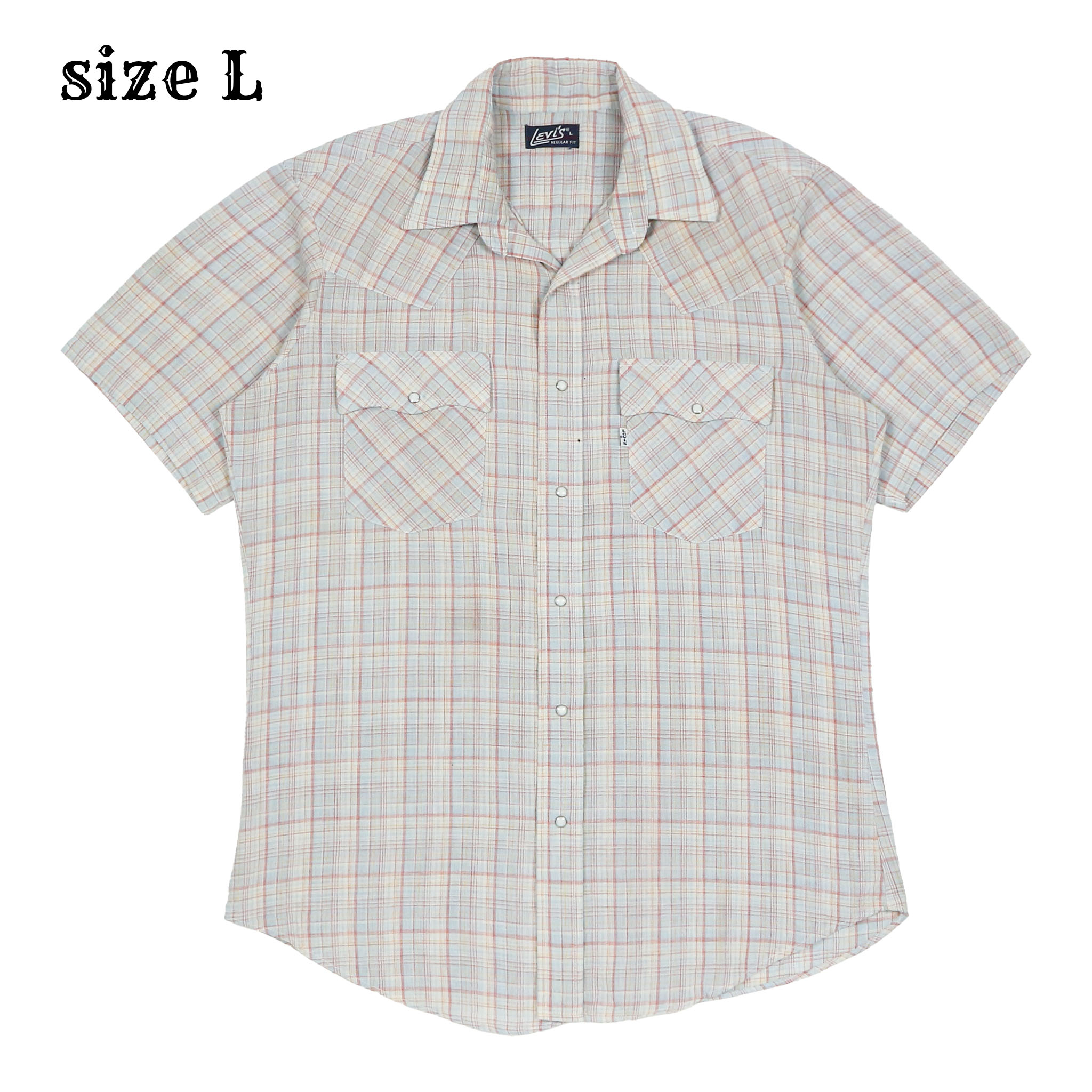 Vintage 80s Levi's USA Western Shirt Size L