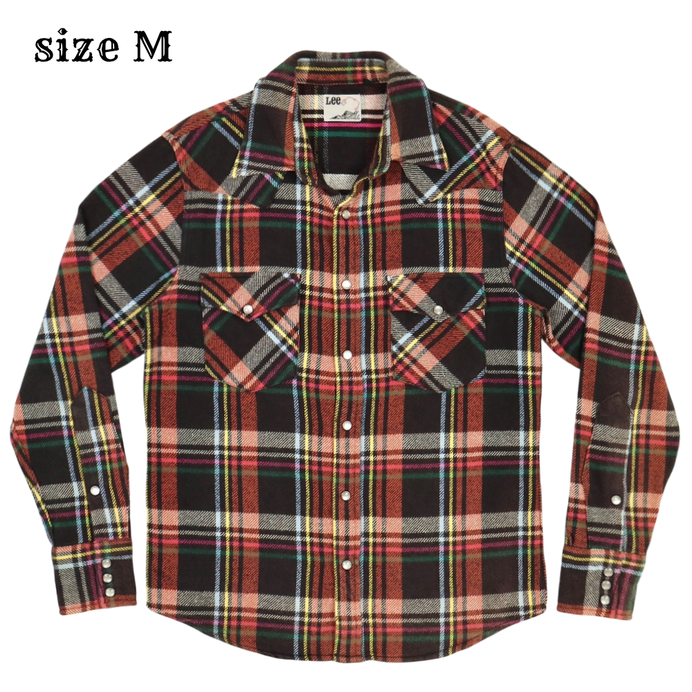 Lee Japan Line Flannel Western Shirt Size M