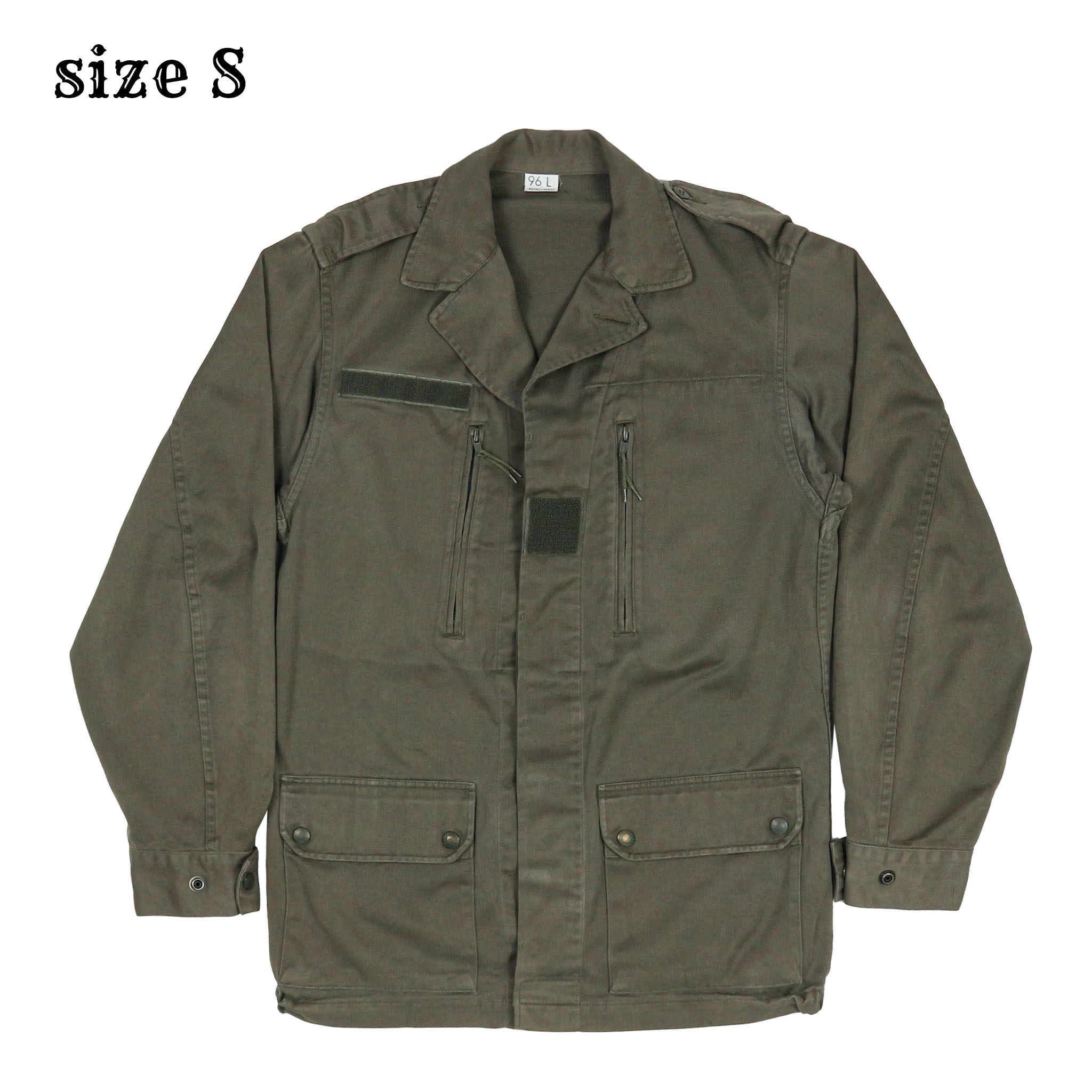 90s French Army Olive Field Jacket Size S