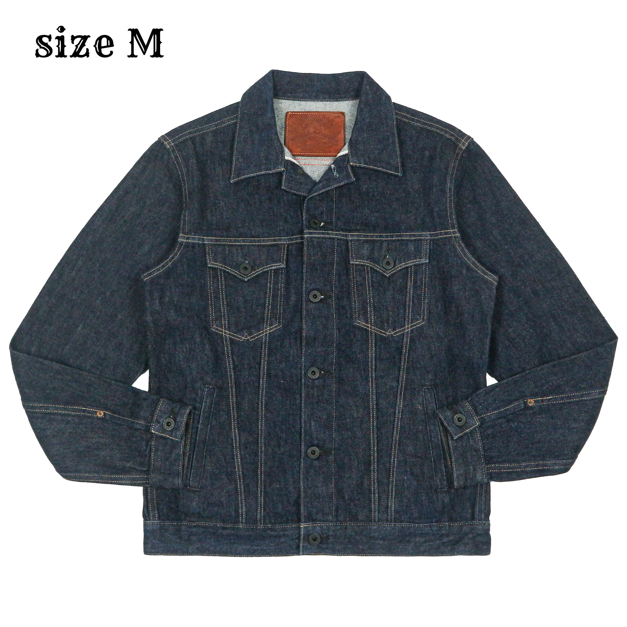 ATONG USA Made Rigid Selvedge Denim Jacket Size M