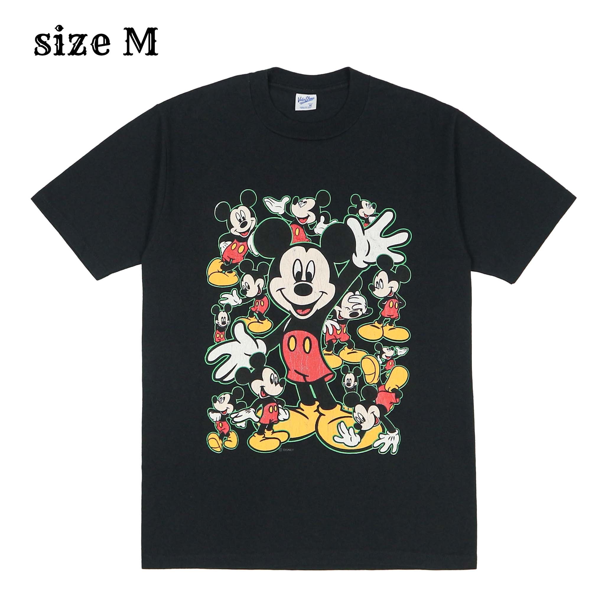 Vtg Velva Sheen USA Mickey Print T-Shirt Size M