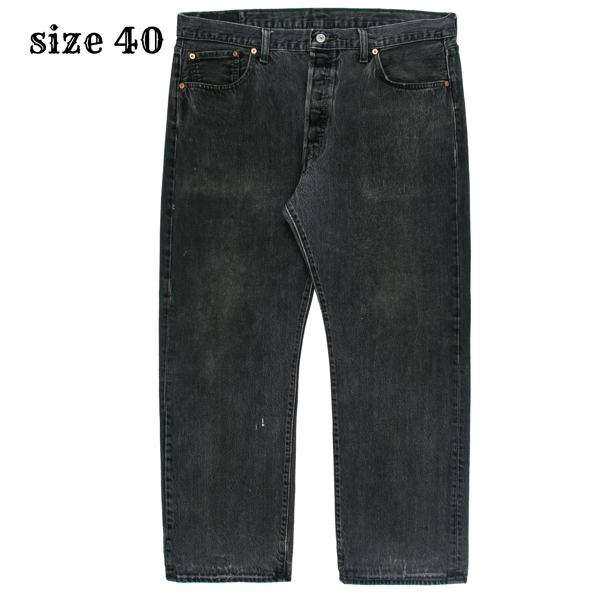 2020s Levi's 501 Black Denim Jeans Size 40
