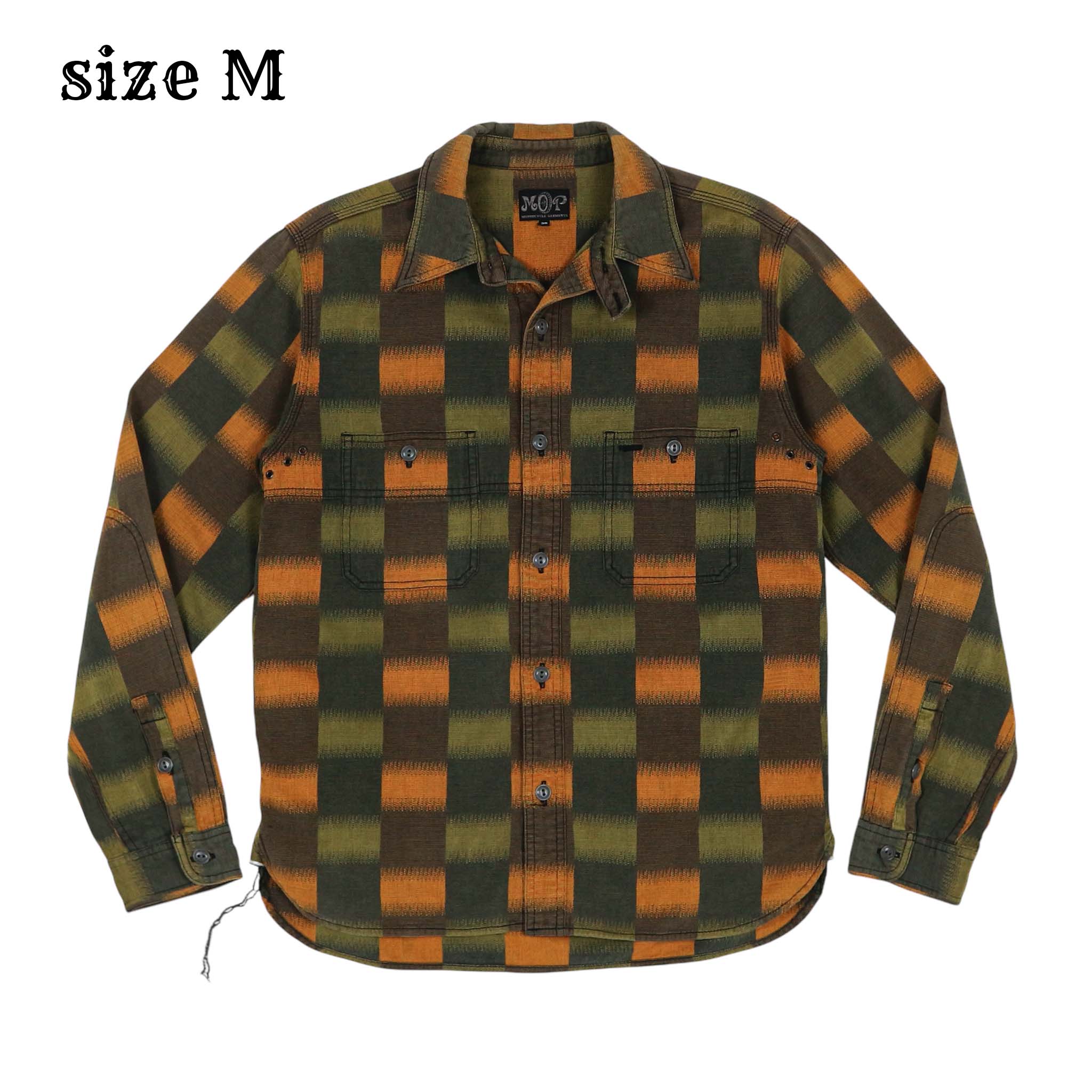 Mom&Pop Japan Made Plaid Work Shirt Size M