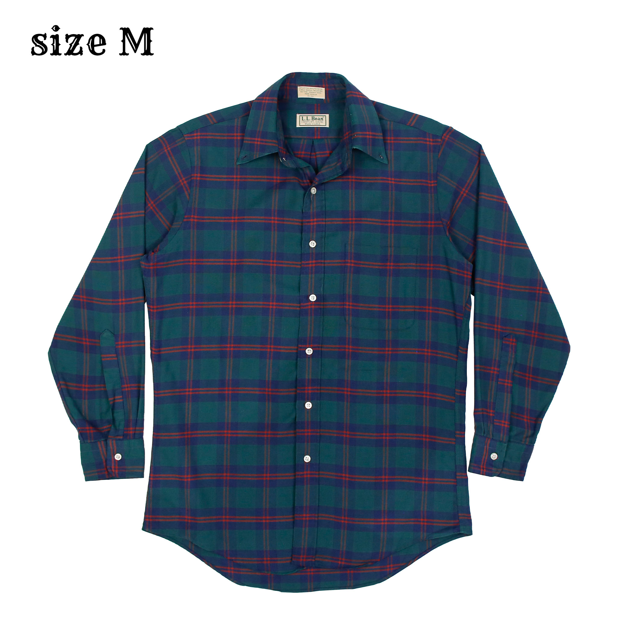 Vintage L.L.Bean Made in USA Button-down Shirt Size M
