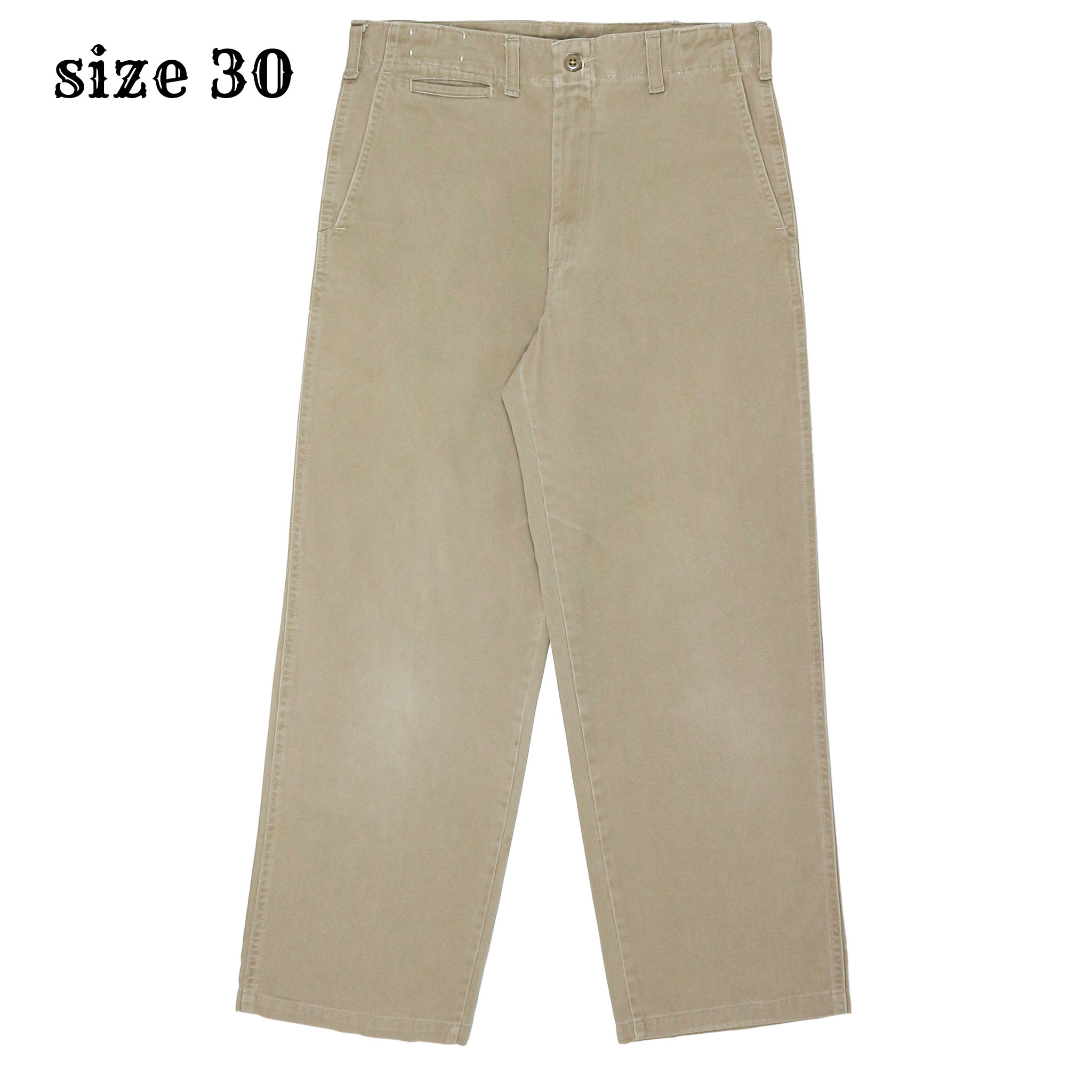 Vtg 70s Gung Ho USA Made Khaki Pants Size 30