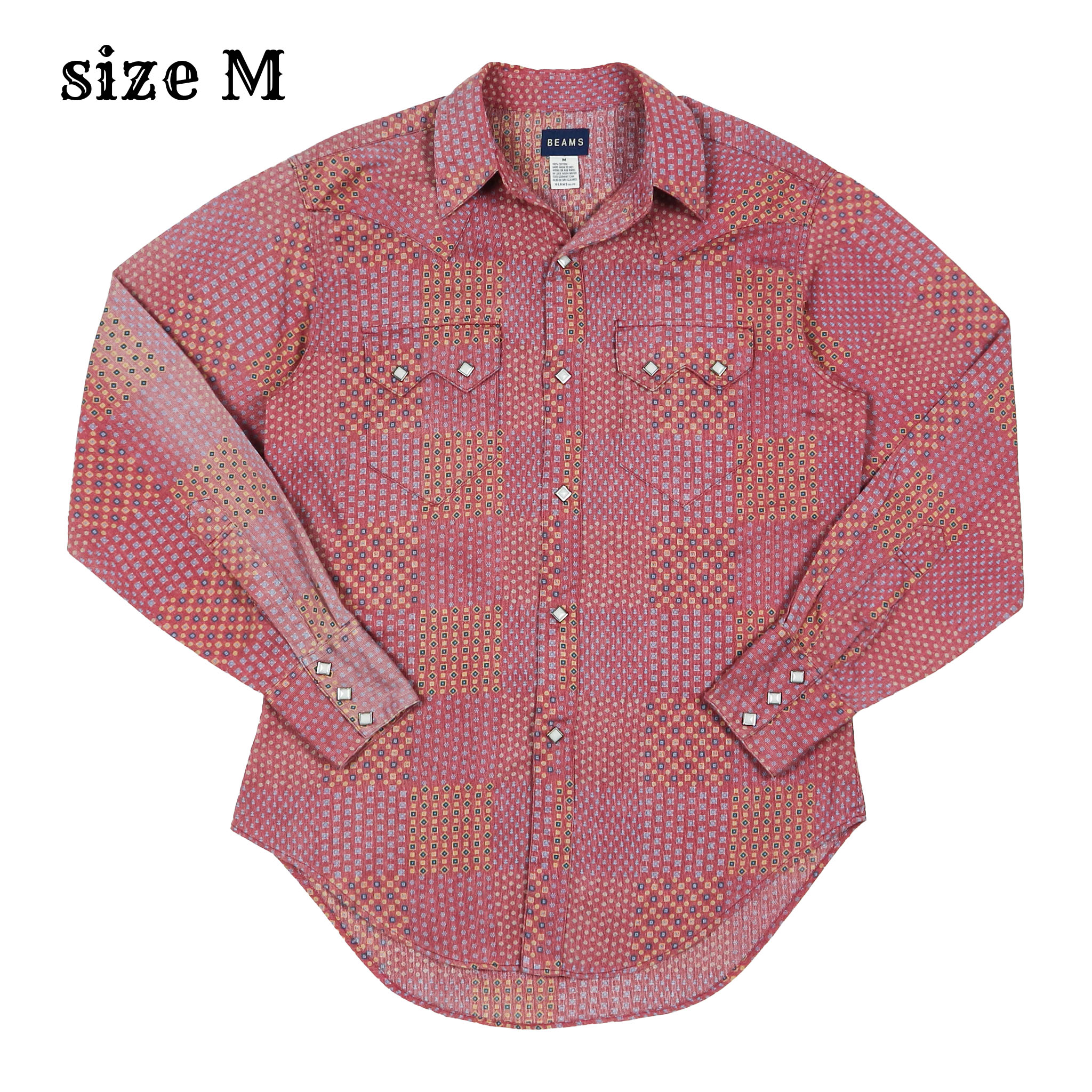 Beams x Sugar Cane Western Shirt Size M