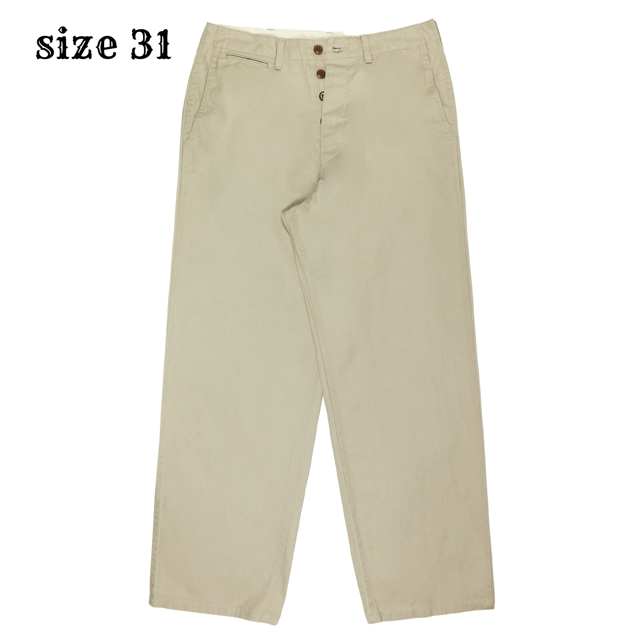 Edwin Japan Made Officer Khaki Trousers Size 31