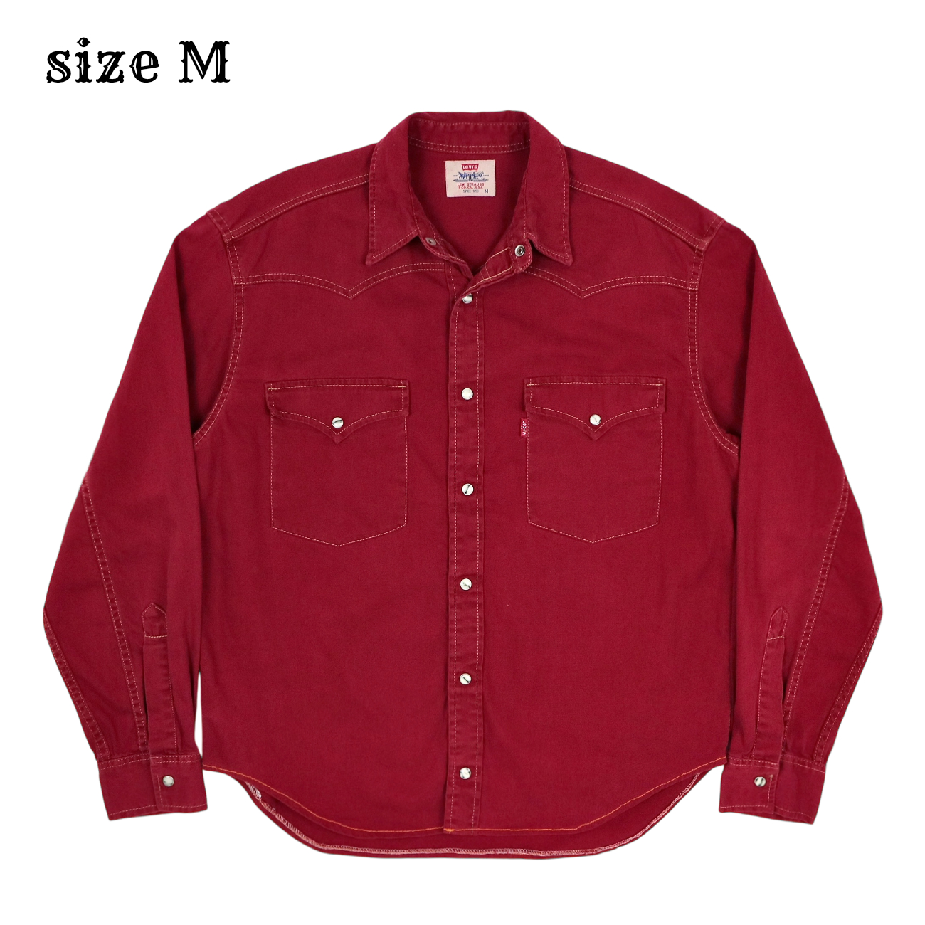 90s Levi's Men Western Shirt Size M
