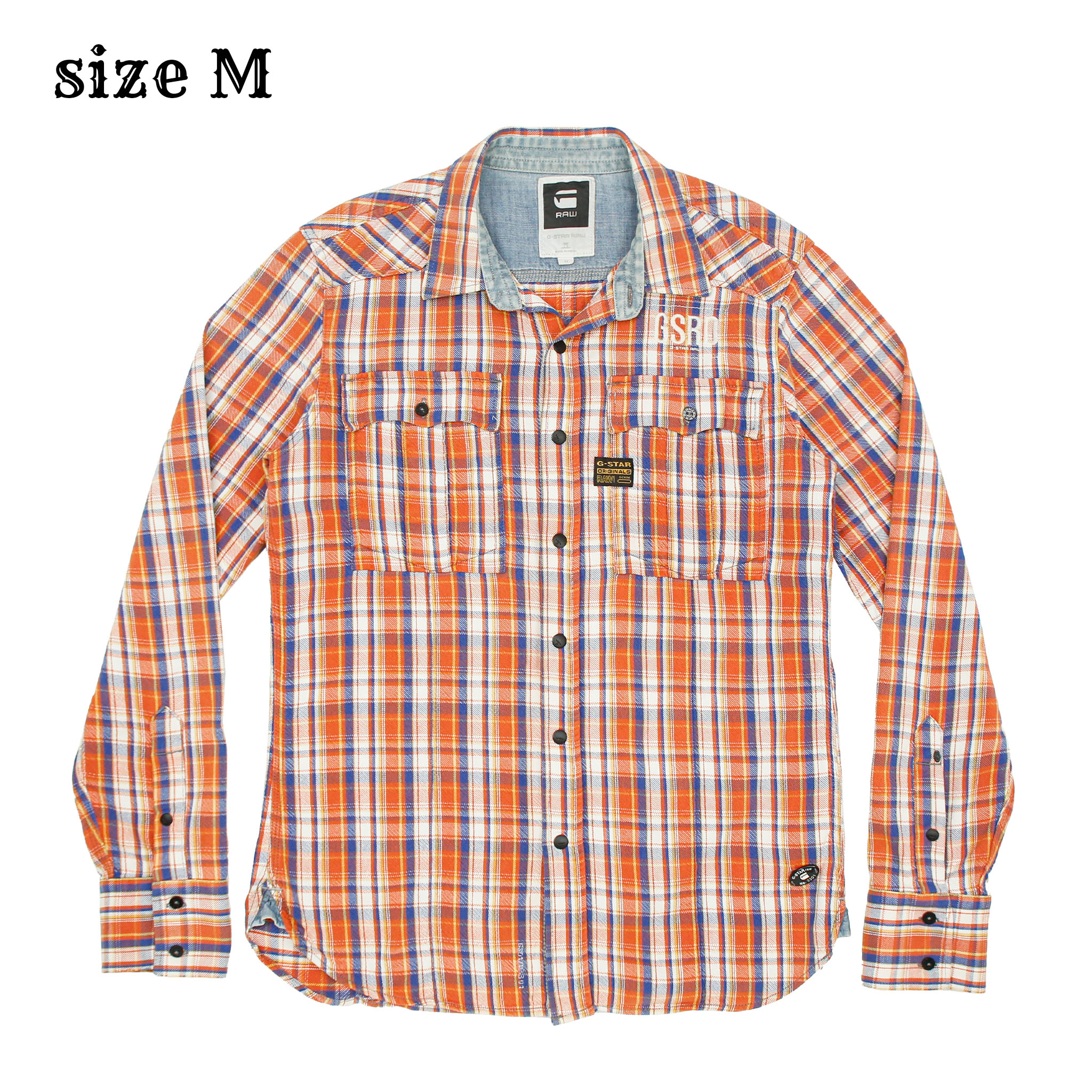 G-Star Raw Flannel Western Shirt Size M