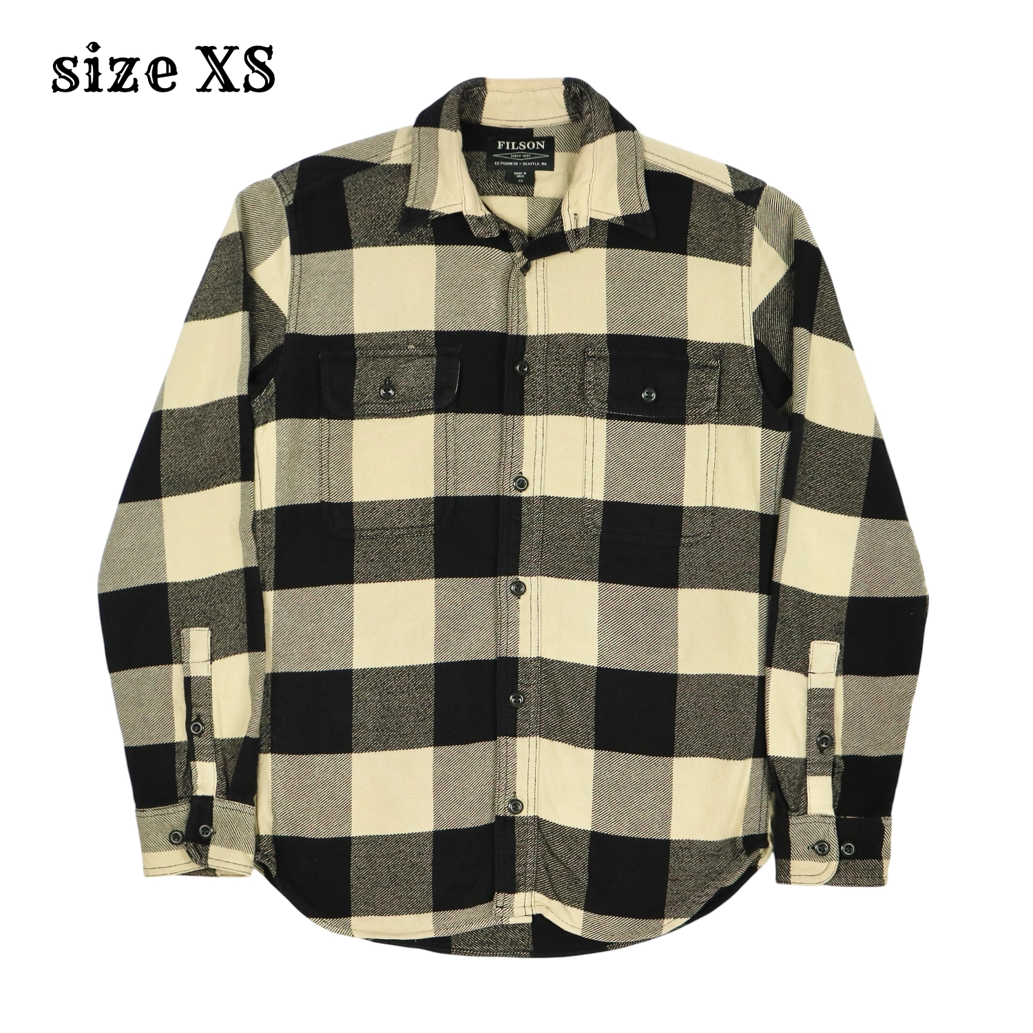 Filson Buffalo Check Flannel Shirt Size XS