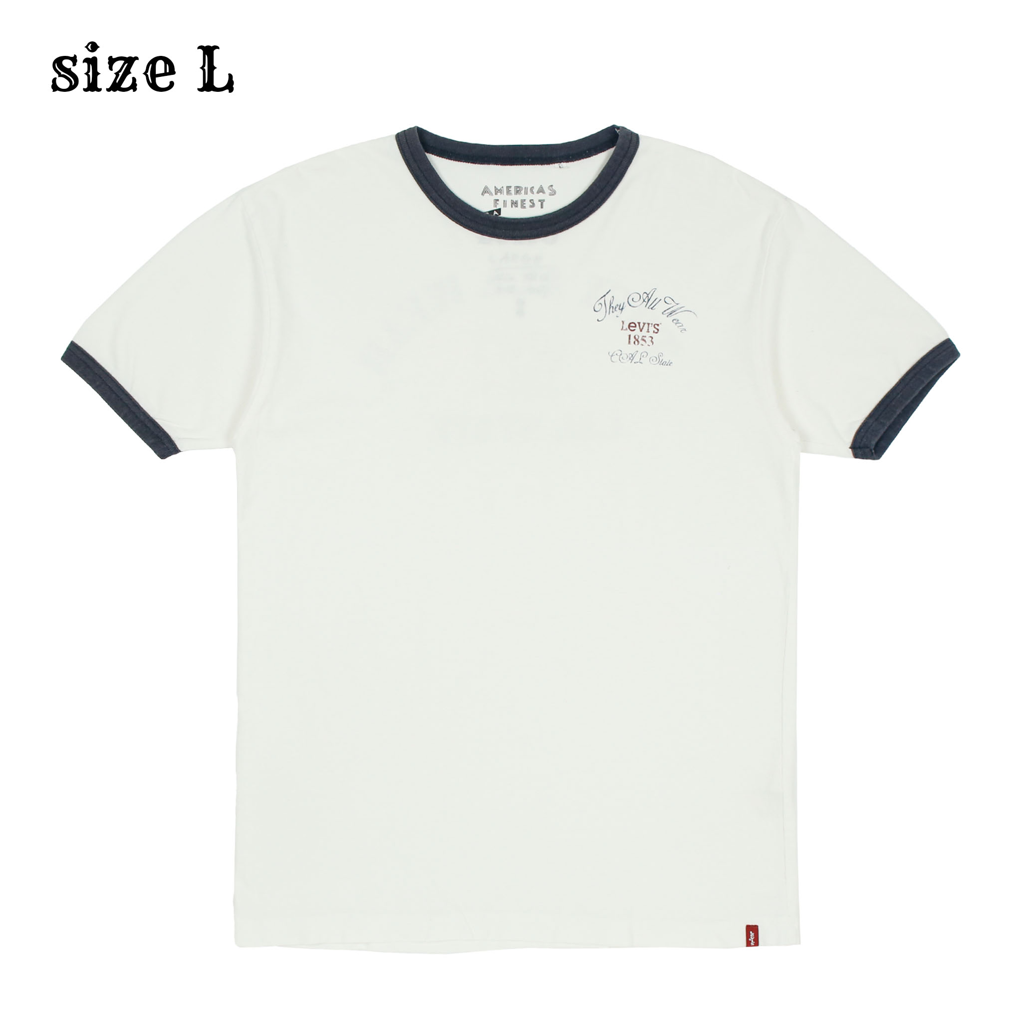 2000s Levi's Graphic Ringer T-Shirt Size L