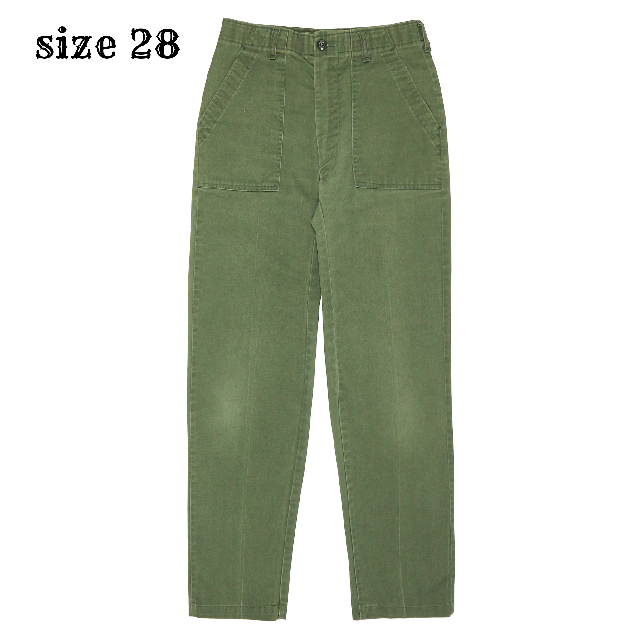 Vintage 70s U.S. Army OG-507 Fatigue Pants Size 28