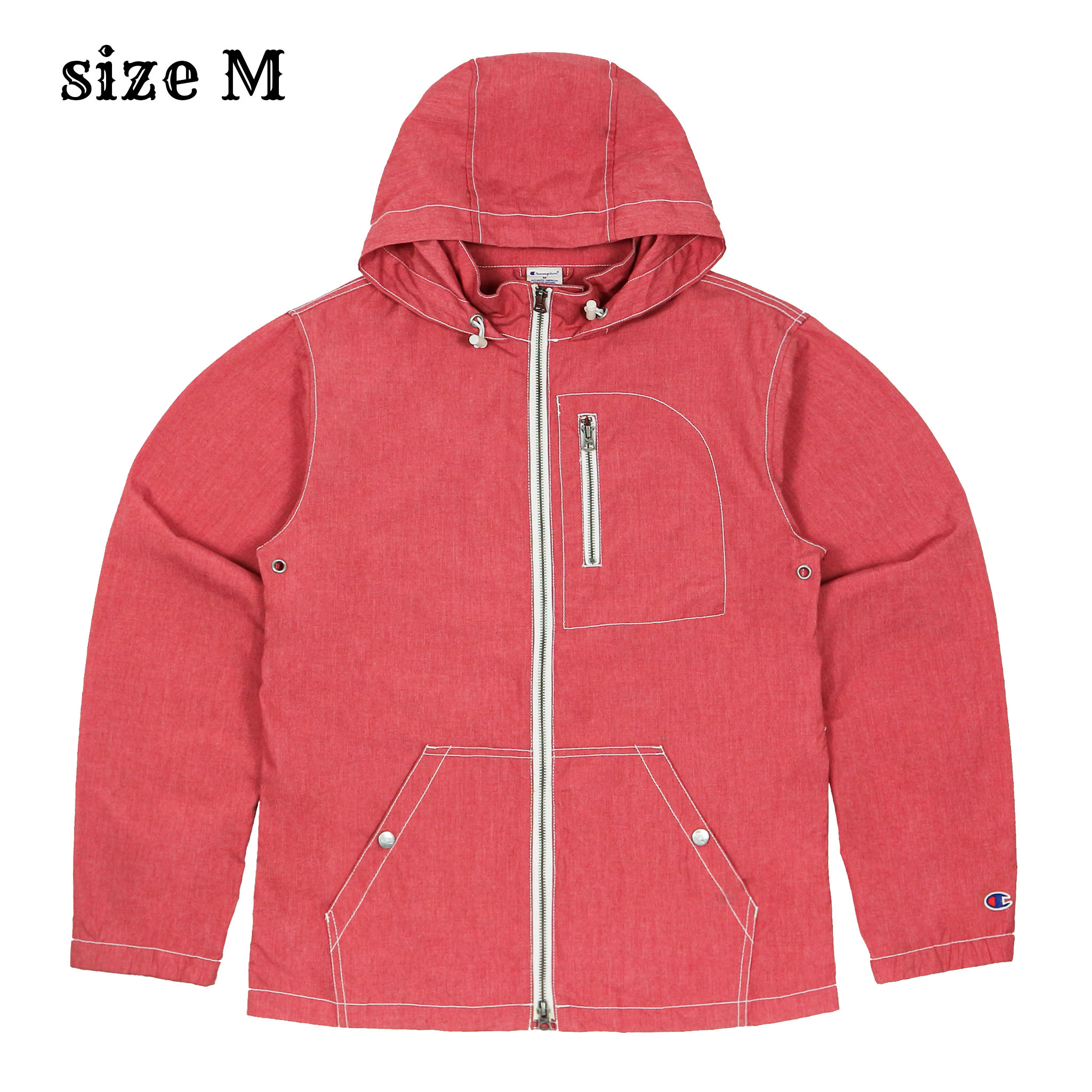 Champion 2-way Zipped Hooded Jacket Size M