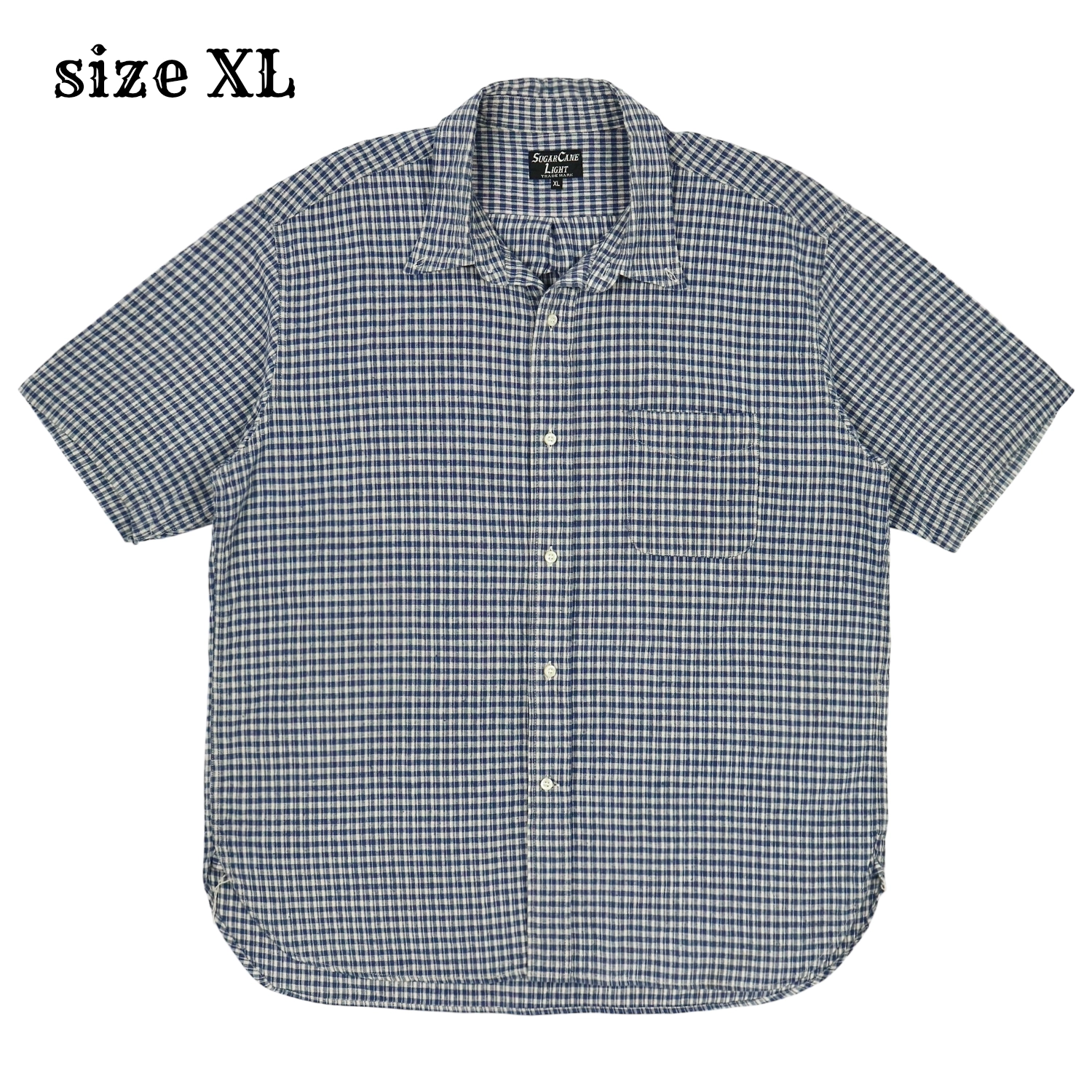 Sugar Cane Japan Cotton Linen Shirt Size XL