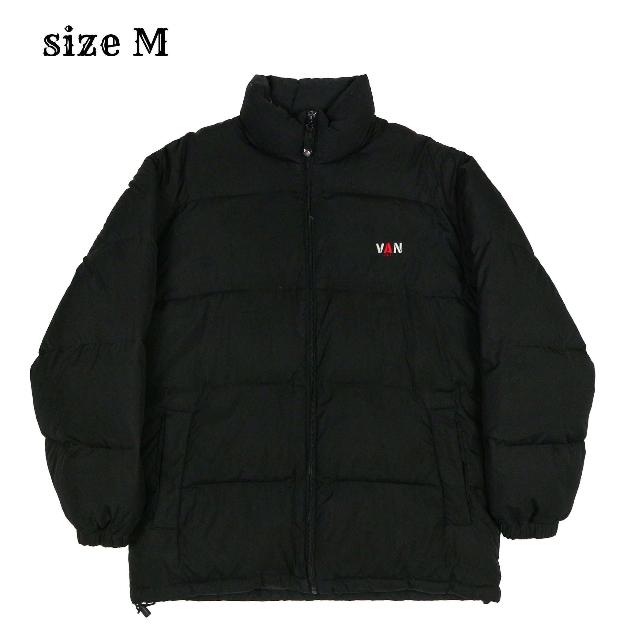 VAN JAC Japan Black Down Jacket Size M