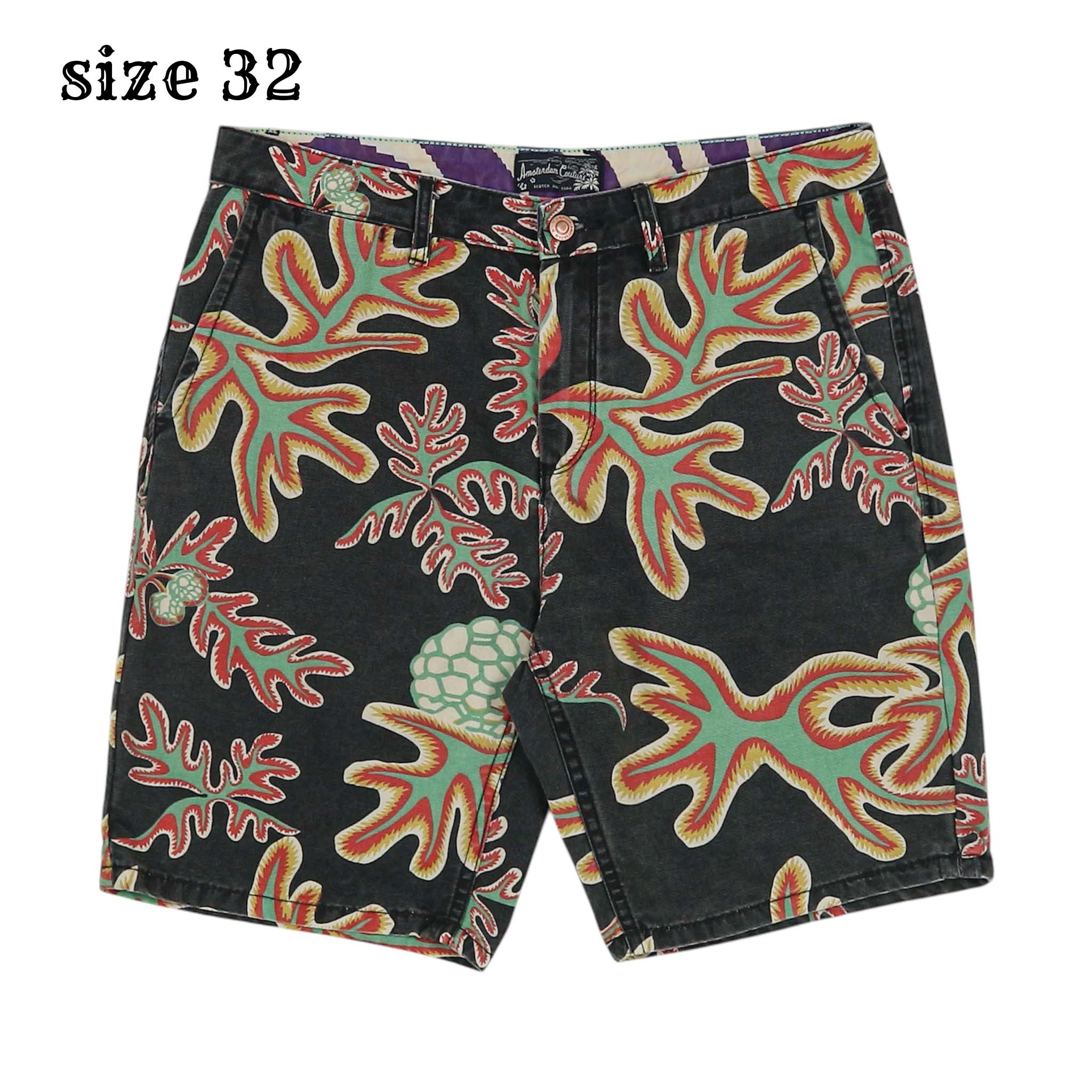 Scotch & Soda Canvas Floral Shorts Size 32