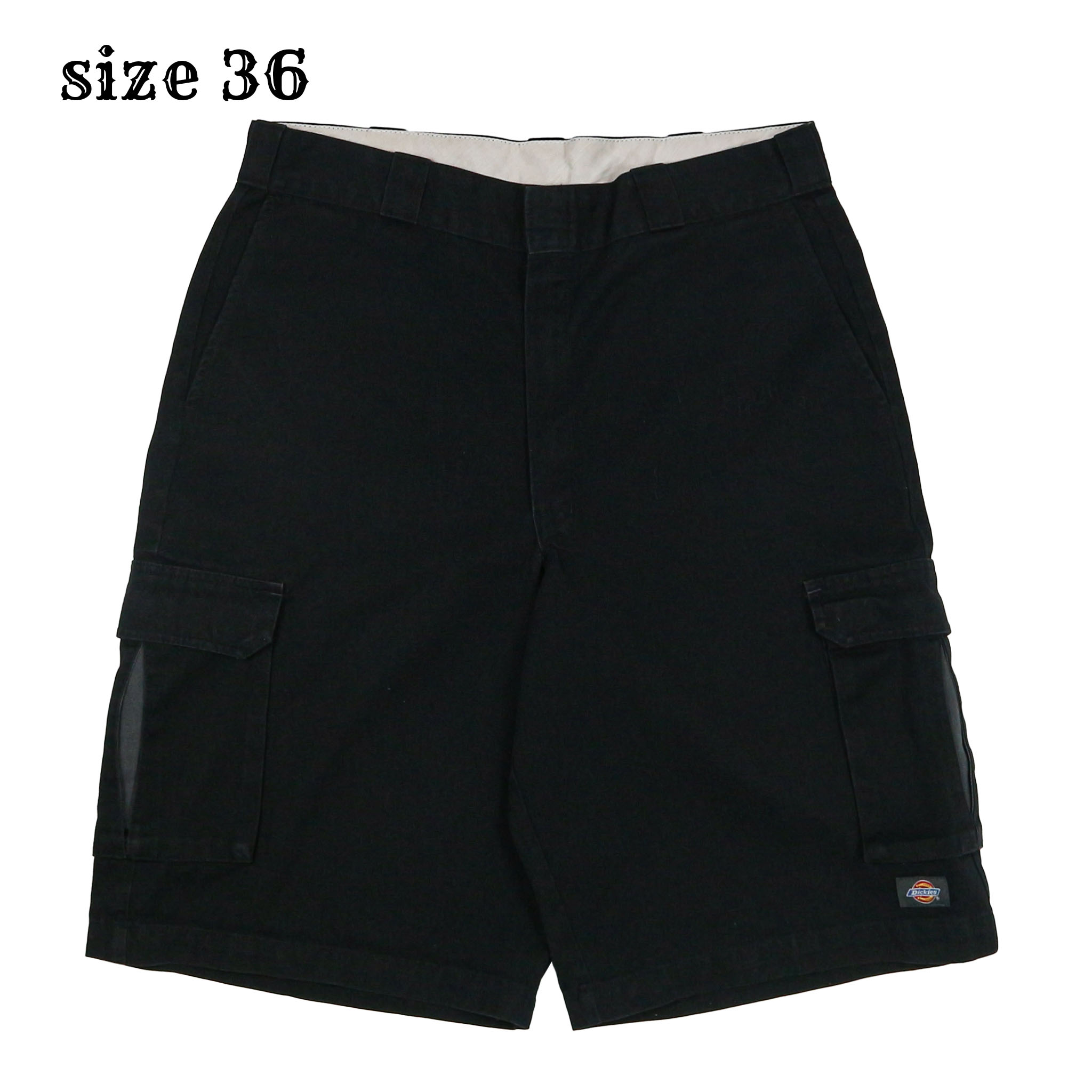 00s Dickies Black Cargo Shorts Size 36