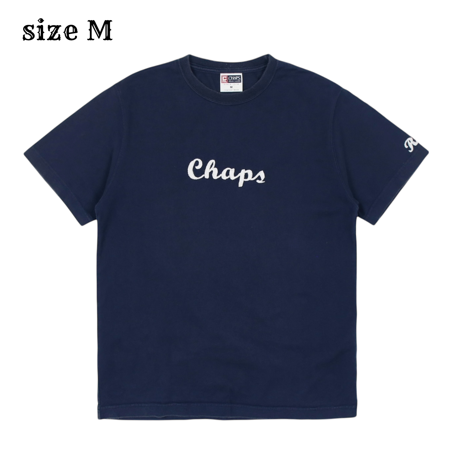 Chaps Ralph Lauren Chainstitch Logo T-Shirt Size M