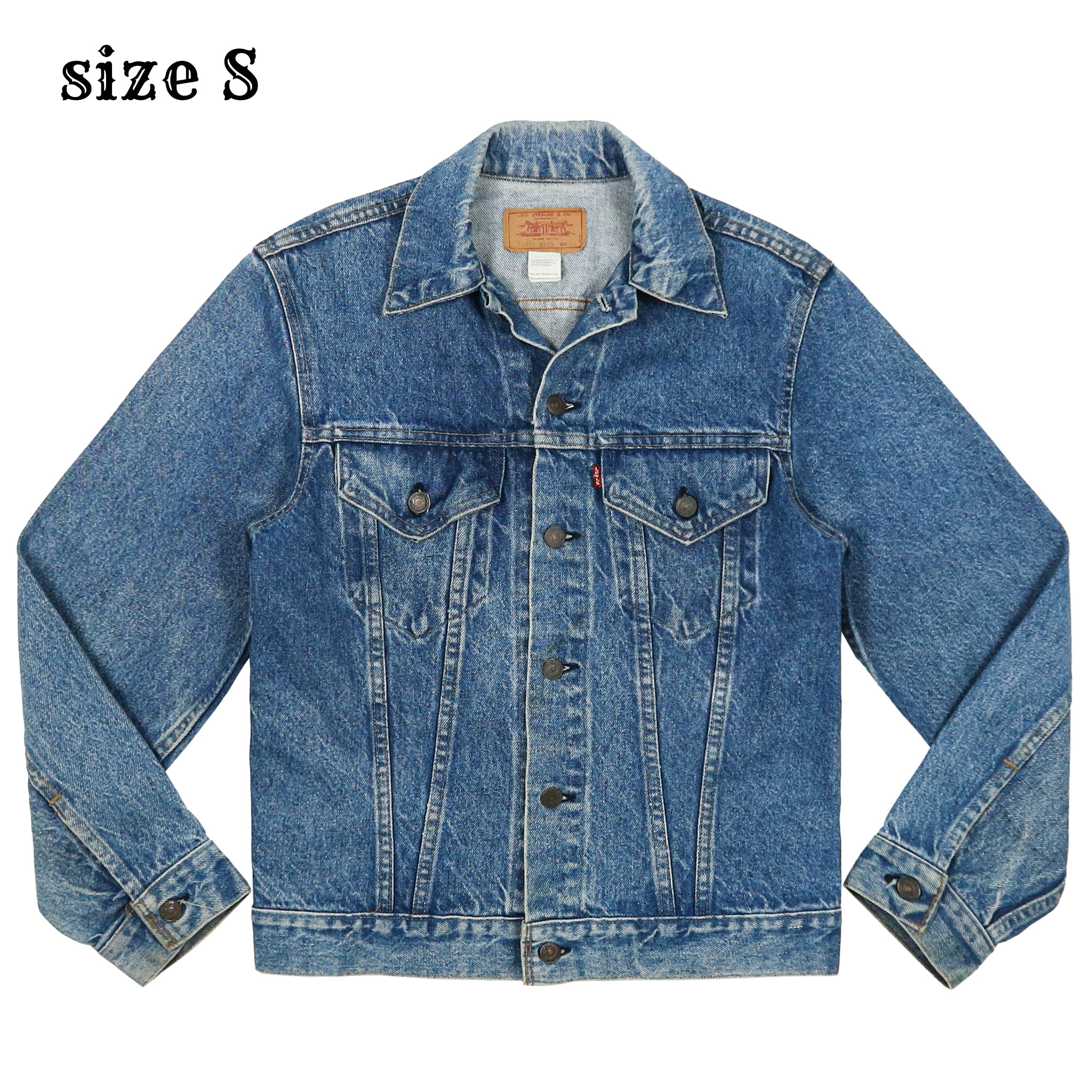 Vintage 80s Levi's USA Trucker Denim Jacket Size S