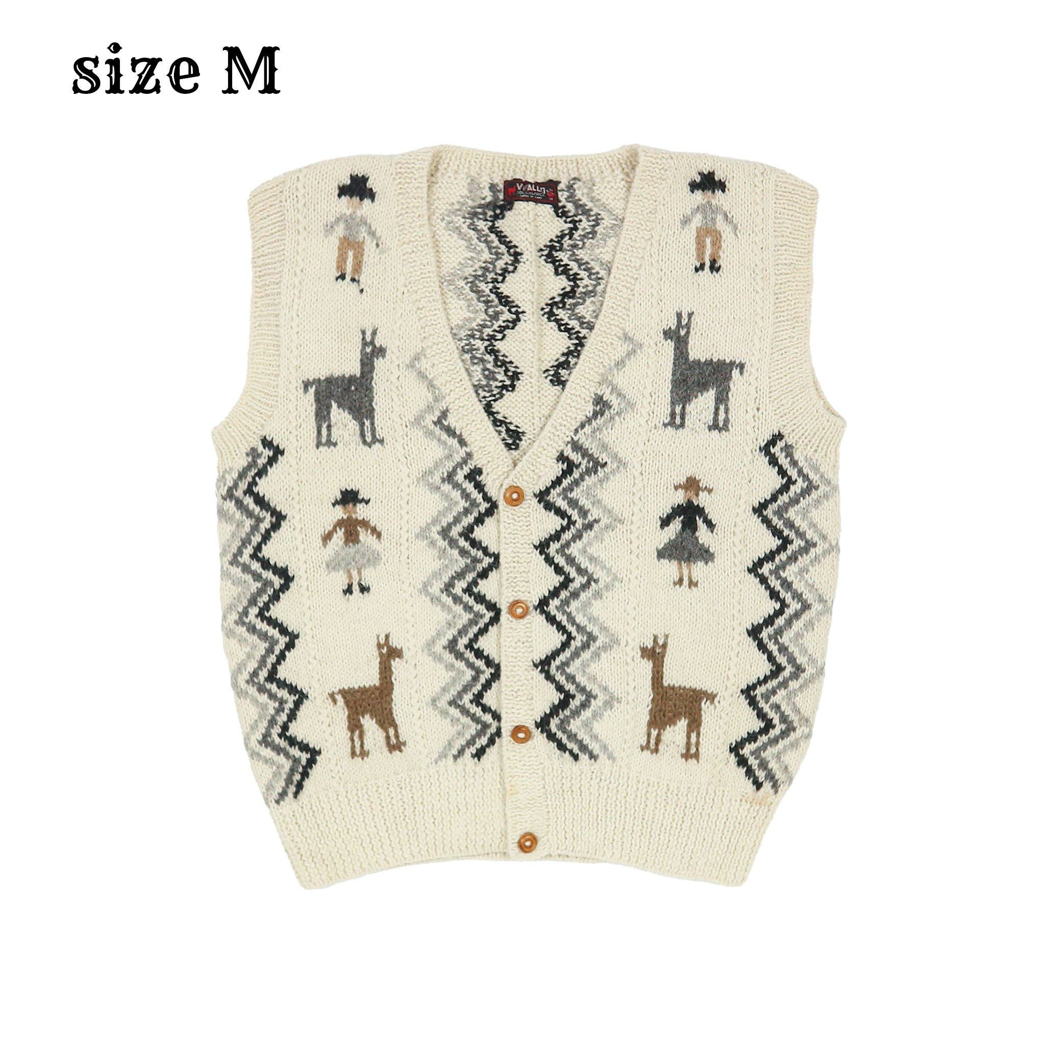 Vifalco Alpaca Wool Native Vest Size M