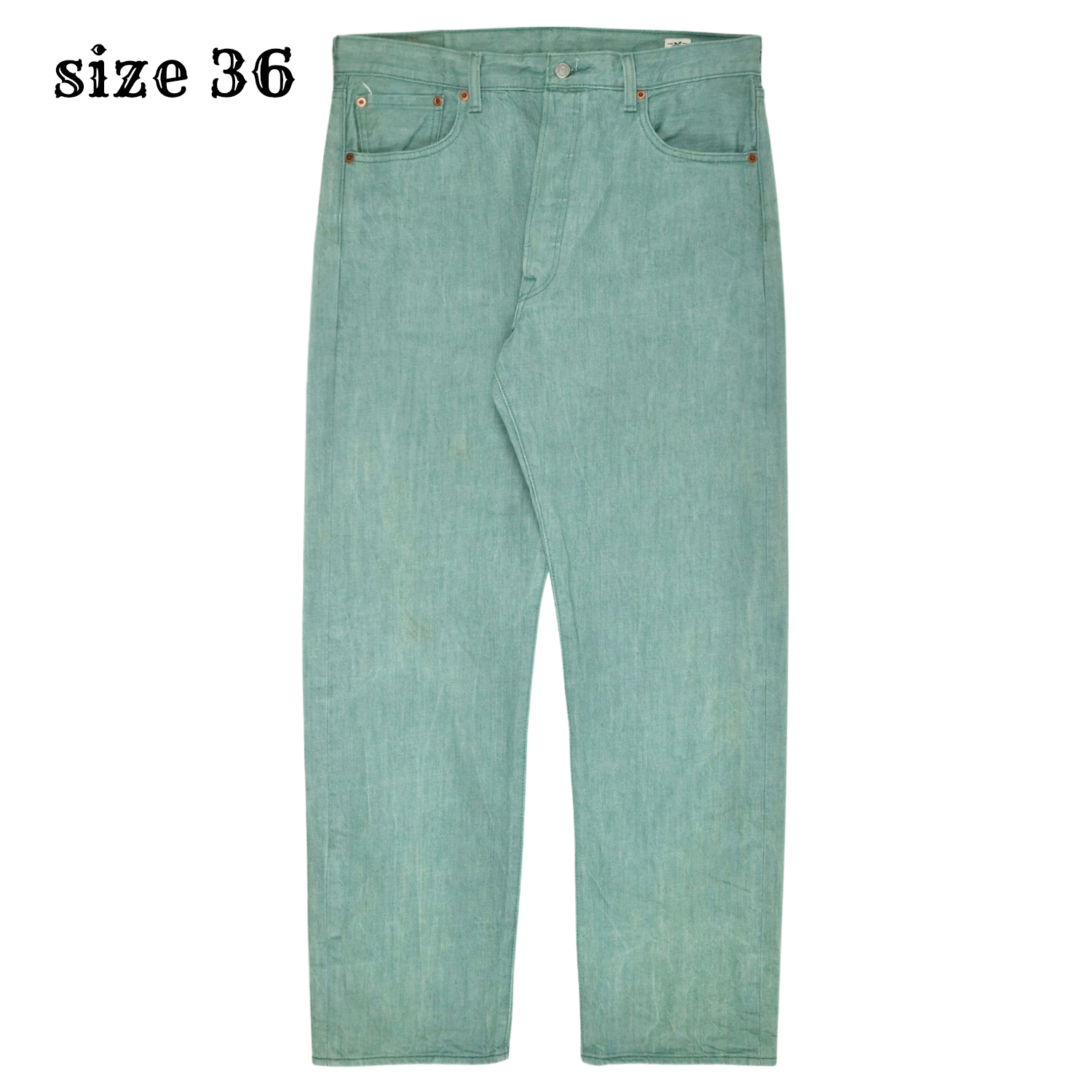 2010s Levi's 501 White Oak Cone Denim Jeans Size 36