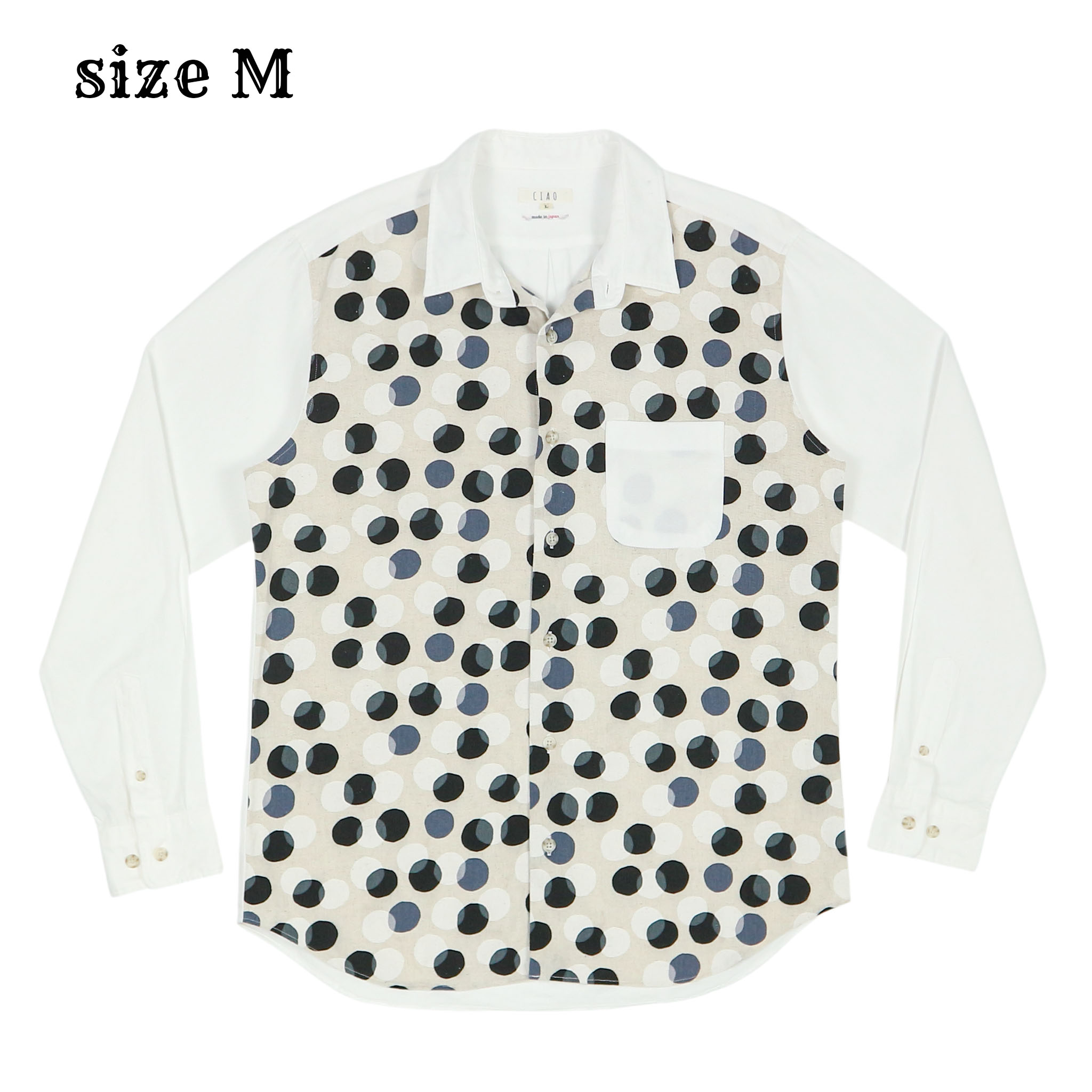 Ciaopanic Made in Japan Dot Pattern Shirt Size M