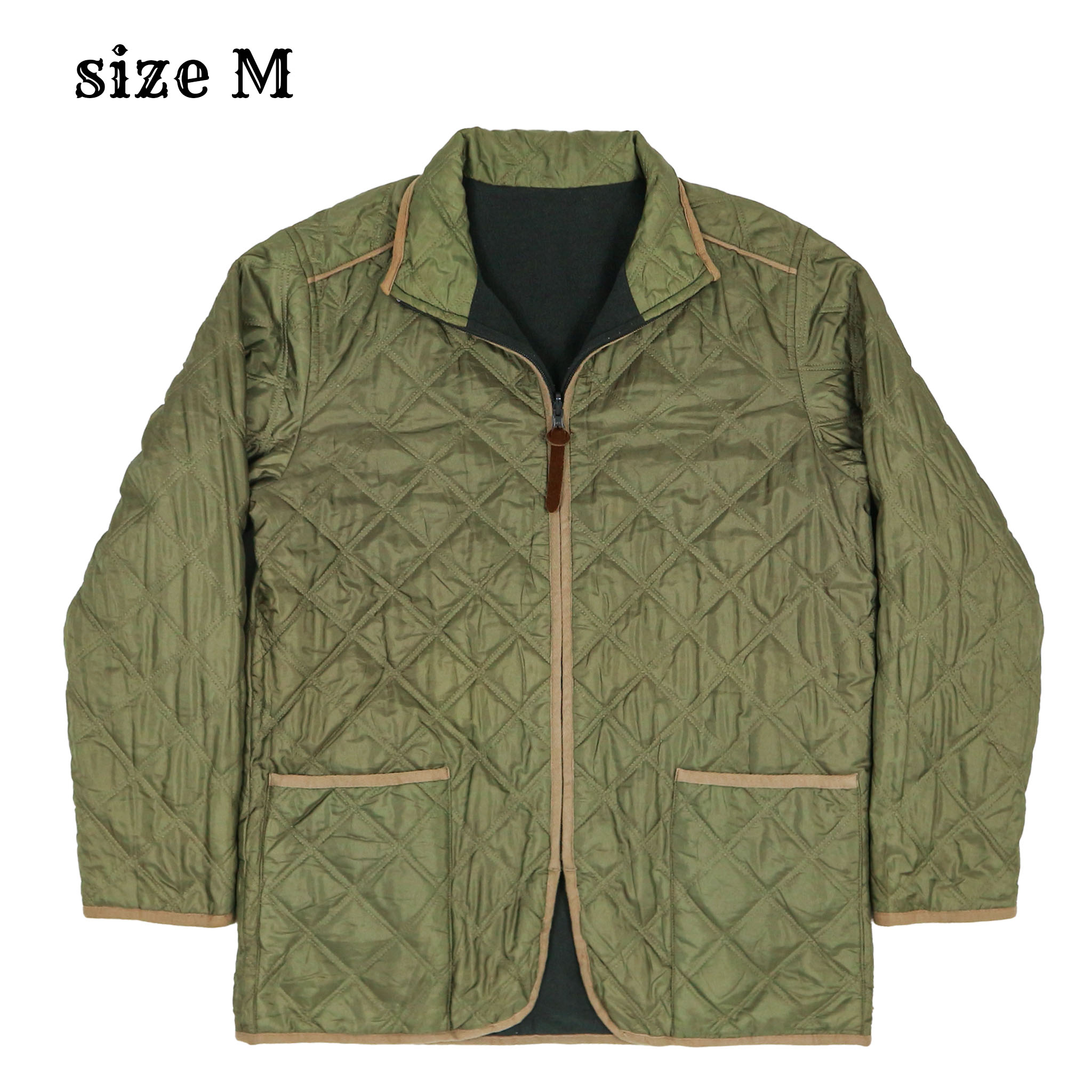 East Boy Reversible Fleece Quilted Jacket Size M