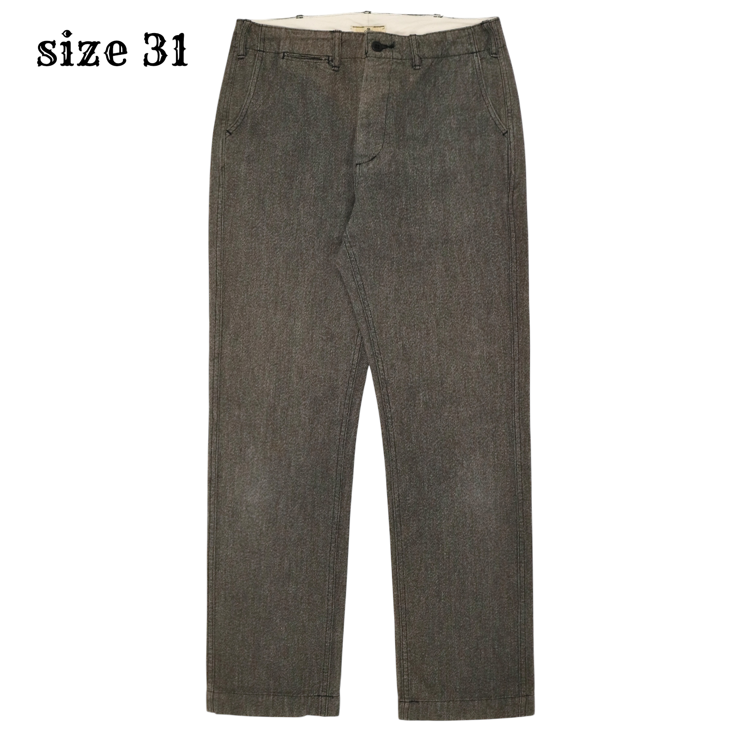 Beams Japan Salt-pepper Work Pants Size 31